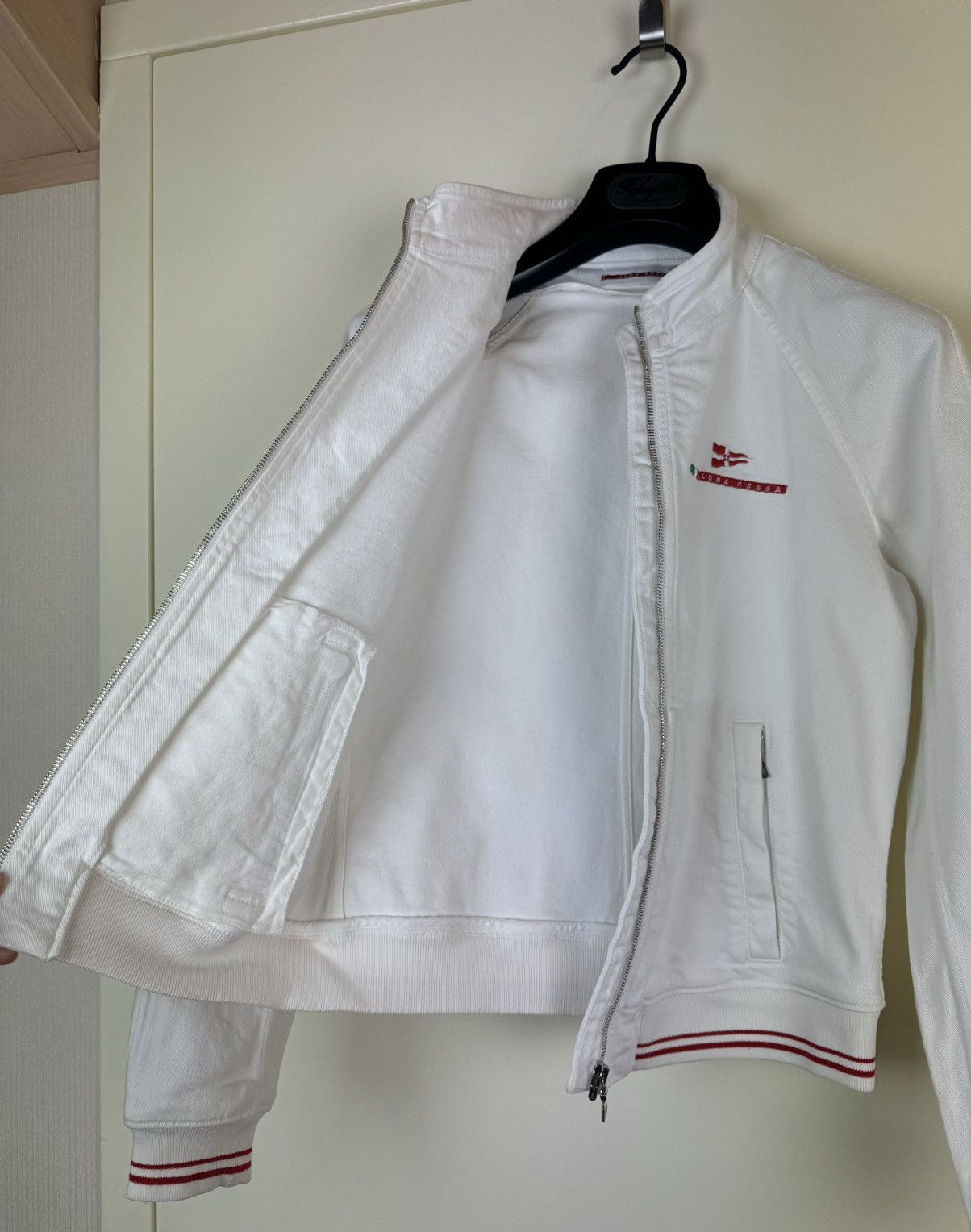 Prada Prada Luna Rosa vintage white denim cotton jacket rare S Size S / US 4 / IT 40 - 8 Thumbnail