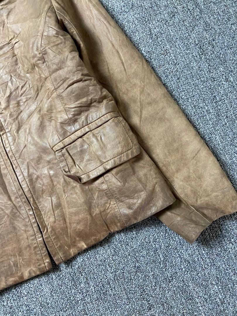 Japanese Brand Pou Dou Dou Vingt-Trois Leather Jacket (190) Size US XXS / EU 40 - 10 Thumbnail