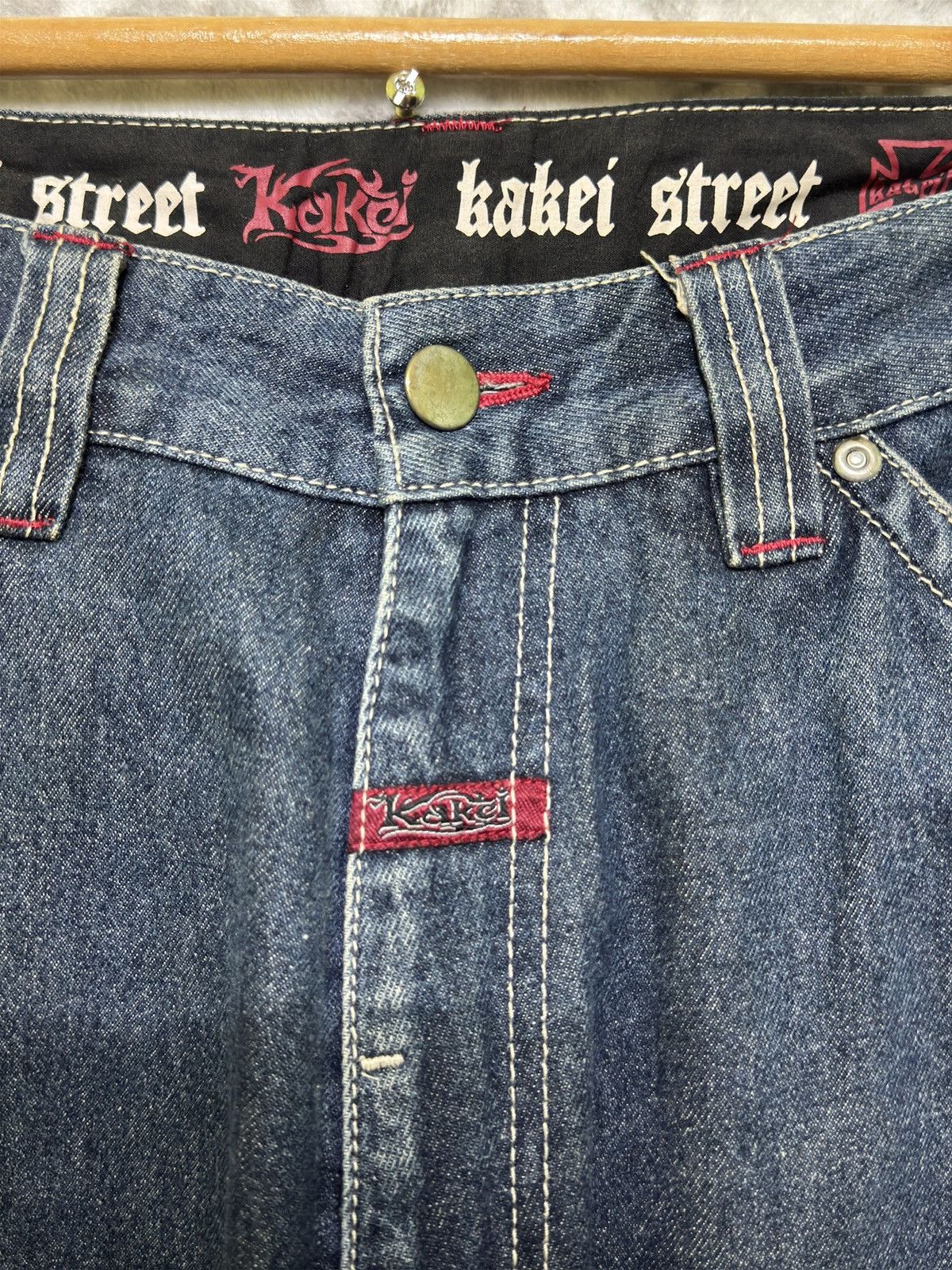 Japanese Brand Y2k Kakei Street Baggy Carpenter Denim Dragon Embroidery Size US 32 / EU 48 - 9 Thumbnail