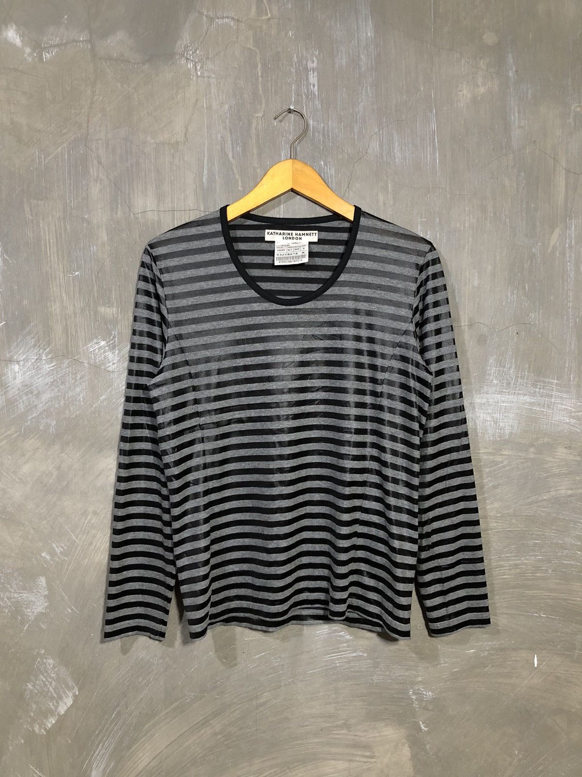 Katharine Hamnett London × Vintage Katharine Hamnett Long Sleeve Tshirt Size M / US 6-8 / IT 42-44 - 1 Thumbnail