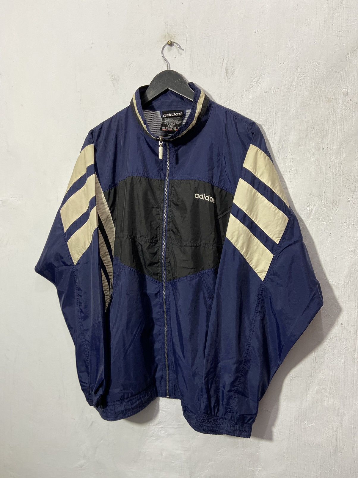 Adidas × Vintage Vintage 90s Adidas Light Jacket Blue Size US XXL / EU 58 / 5 - 1 Thumbnail