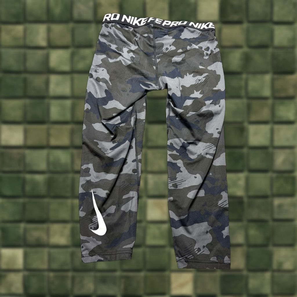 Nike Pro Combat Compression Pants Mens Large Camouflage