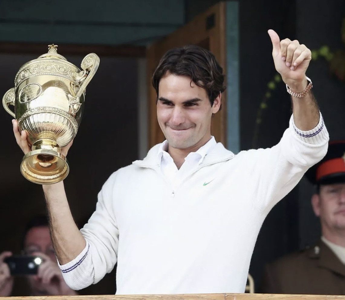 Nike Nike Roger Federer RF 2012 Wimbledon Q-Zip Cashmere Sweater Size US L / EU 52-54 / 3 - 3 Thumbnail