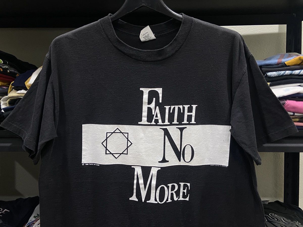 Band Tees × Vintage Vintage 1990s FAITH NO MORE THE REAL THING Tour Band TShirt Size US XL / EU 56 / 4 - 2 Thumbnail