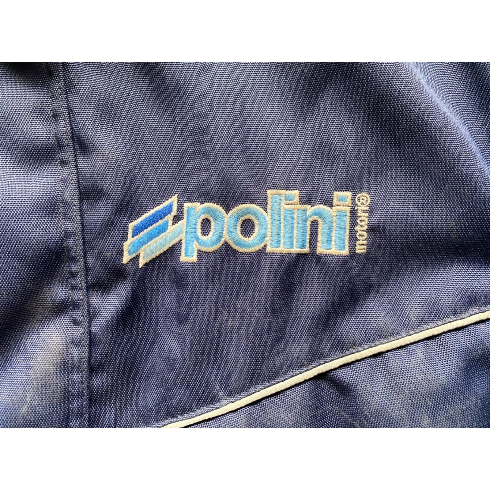 Pollini ROWA Men’s Jacket XL Zip Off Sleeves Blue Polyamide Made In Italy Flaws Wear Size US XL / EU 56 / 4 - 5 Thumbnail