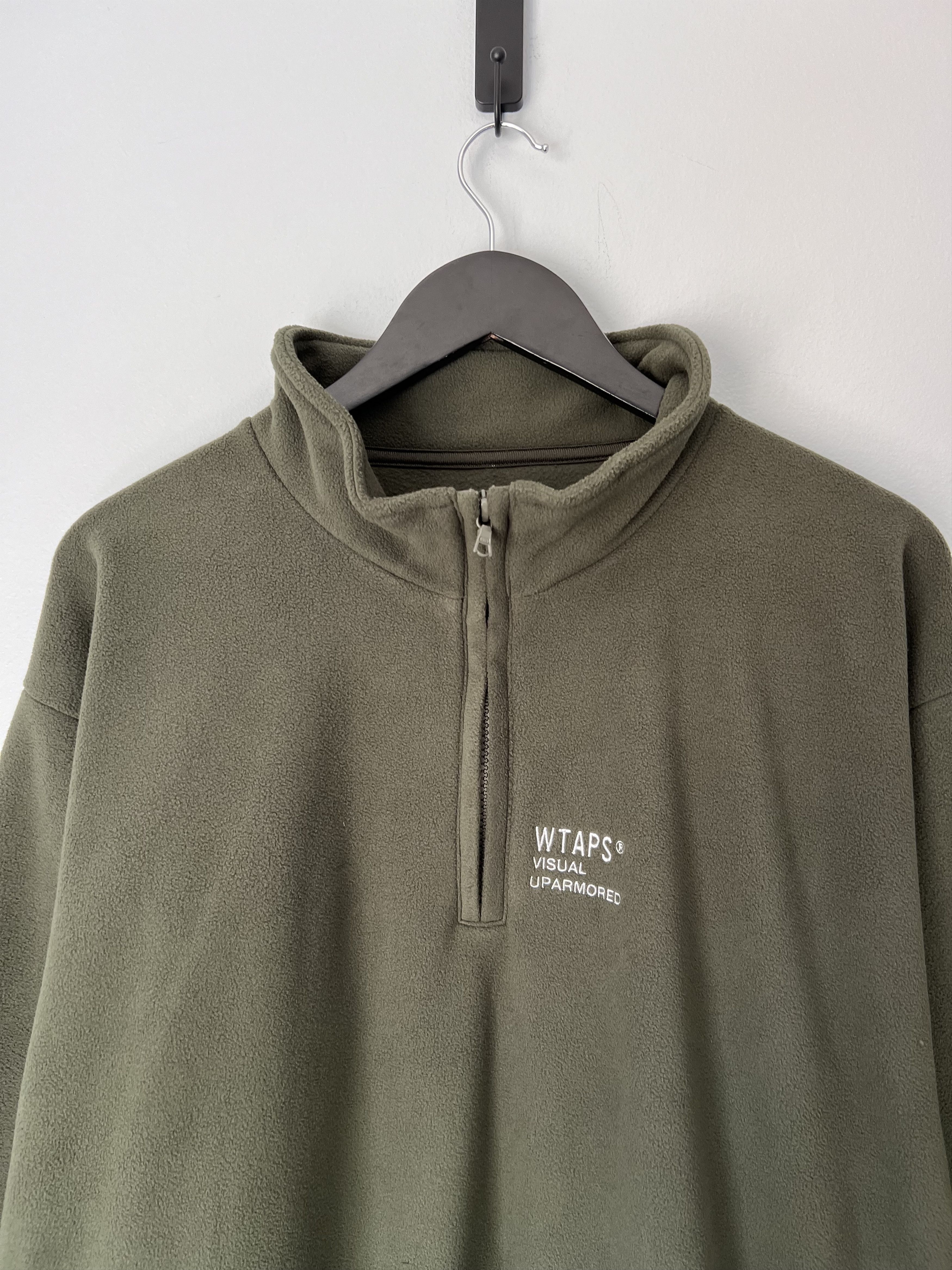 Wtaps WTAPS Depst Quarter Zip Fleece Jacket in Olive Green Size US L / EU 52-54 / 3 - 2 Thumbnail