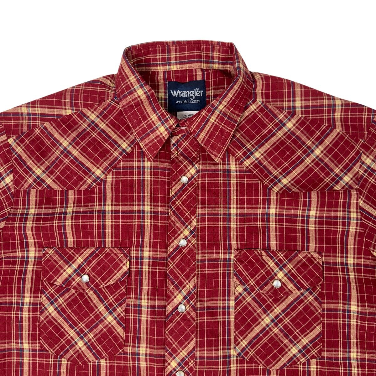 Wrangler Wrangler Western Shirt Mens XLT Plaid Pearl Snap Tall Size US XL / EU 56 / 4 - 2 Thumbnail