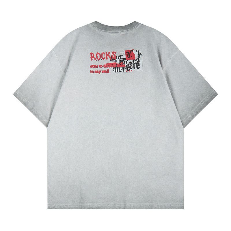 Japanese Brand Vintage washed distressed rock band print washed T-shirt Size US M / EU 48-50 / 2 - 2 Thumbnail