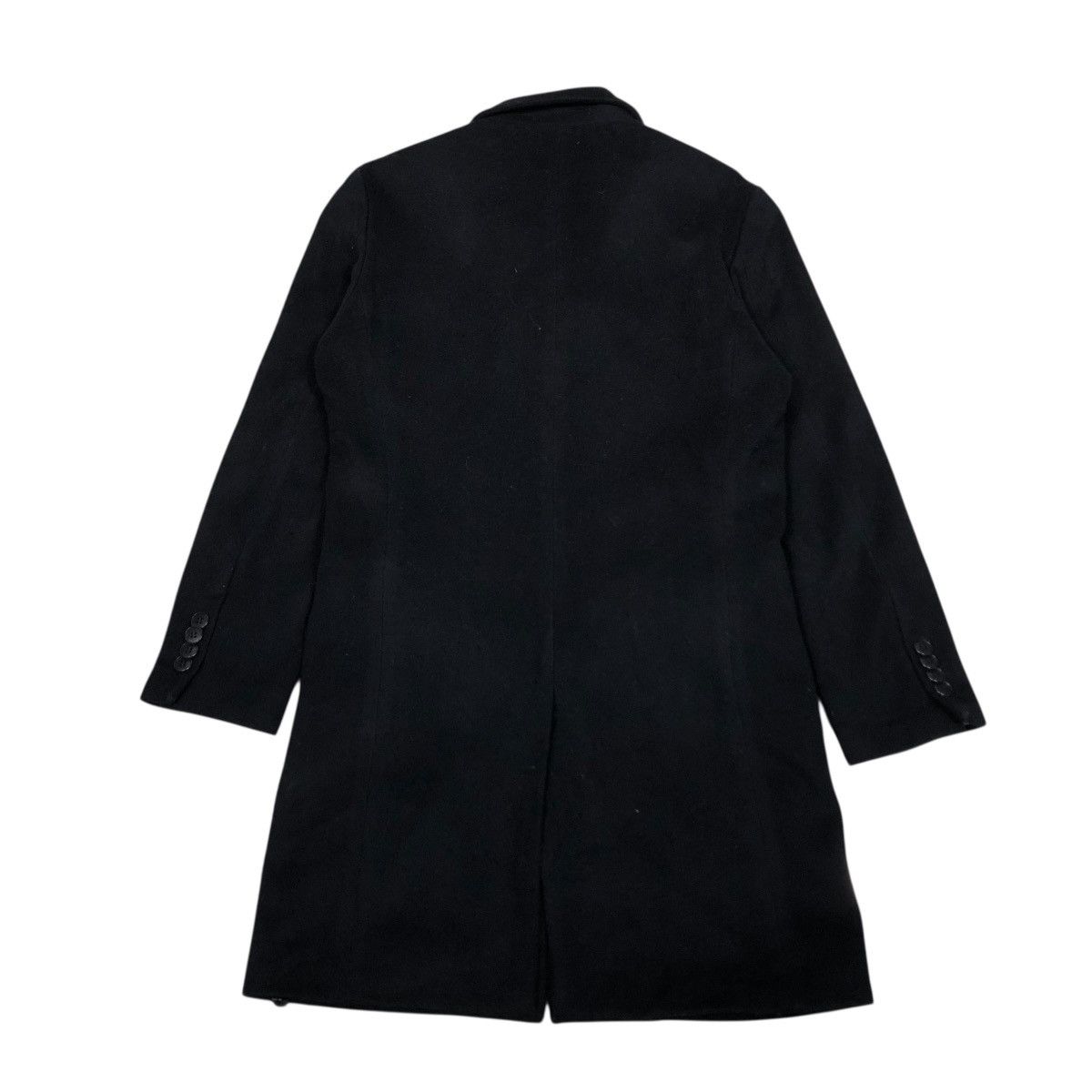 Issey Miyake 🔥RICH BLACK VINTAGE WOOL LONG JACKET SHIPS JET BLUE JAPAN Size US M / EU 48-50 / 2 - 2 Thumbnail