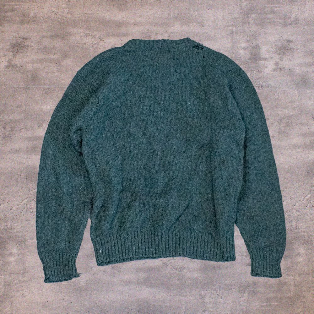 Vintage Vintage 1990's Distressed Green Kurt Cobin Style Crewneck Size US M / EU 48-50 / 2 - 2 Thumbnail