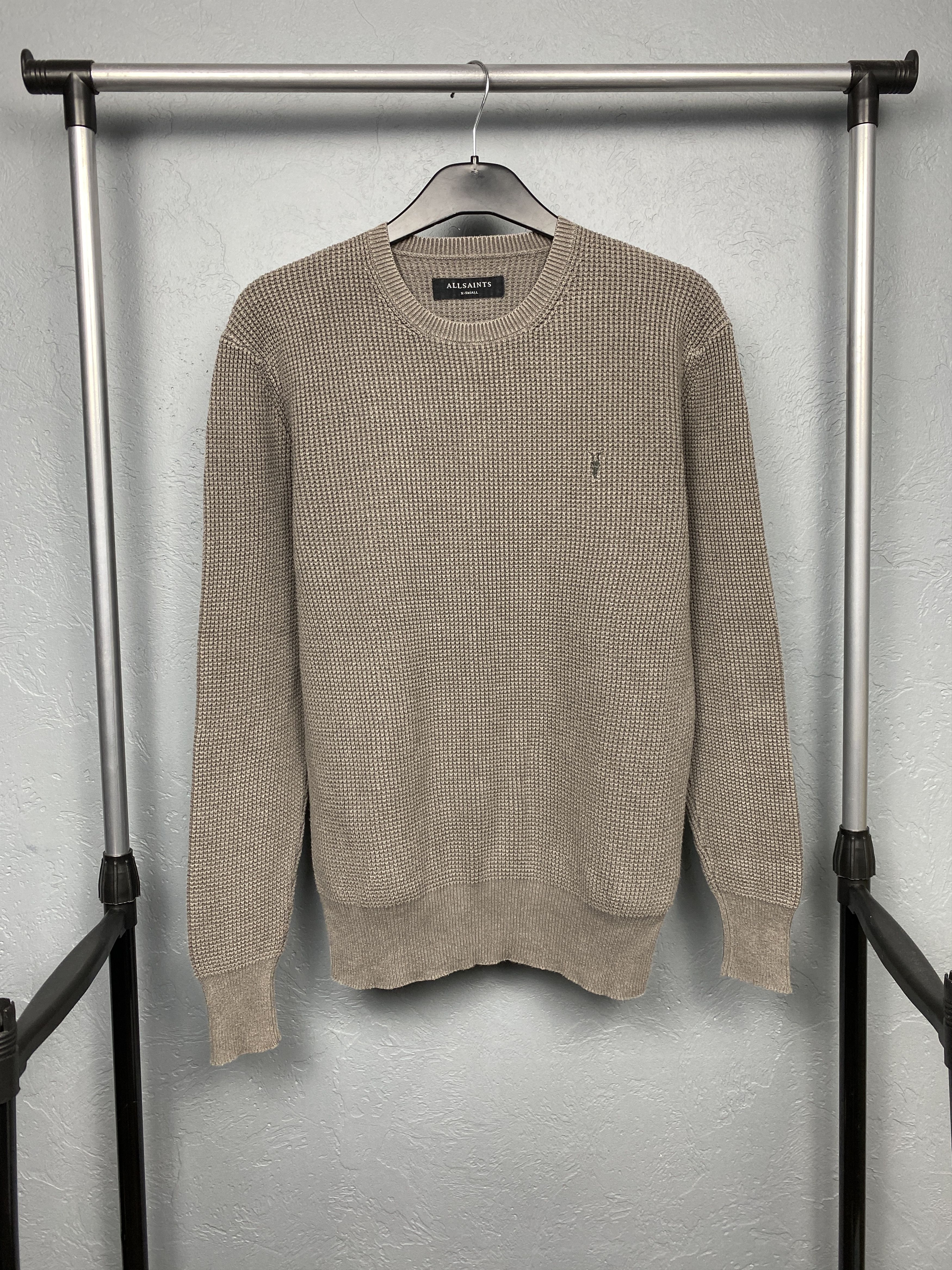 Allsaints Allsaints Vintage Mens Trias Crew Neck Knit Sweater Size US XS / EU 42 / 0 - 1 Thumbnail