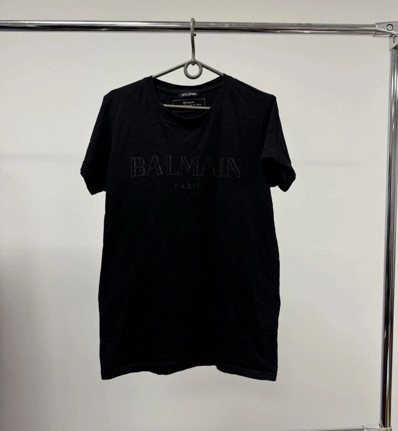 Balmain × Designer × Pierre Balmain Rare Authentic Balmain Paris T -Shirt Big Logo M Size Luxury Size US M / EU 48-50 / 2 - 1 Thumbnail