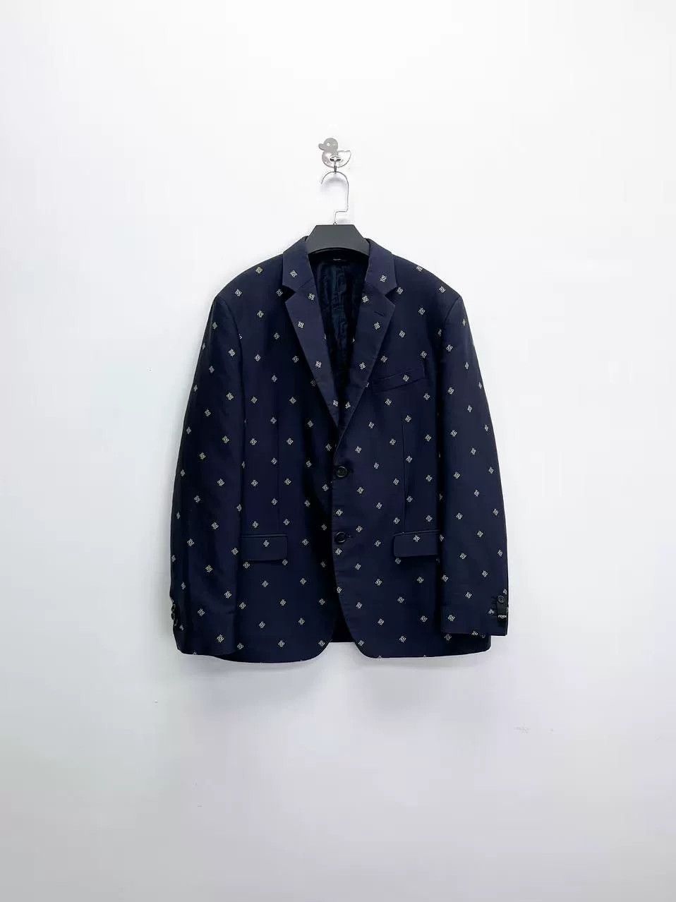 Fendi Fendi New Double F Logo Wool Suit Jacket Size US L / EU 52-54 / 3 - 1 Thumbnail