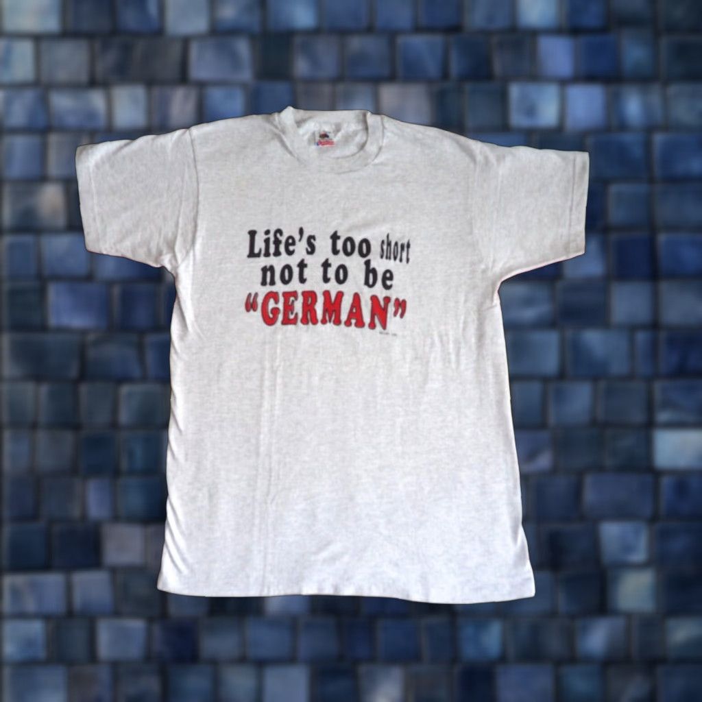 Fruit Of The Loom VINTAGE Fruit of the Loom Graphic Tee Gray 90s M Unisex T-Shirt USA Fruit of the Loom Shirt Mens Womens Size US M / EU 48-50 / 2 - 1 Thumbnail