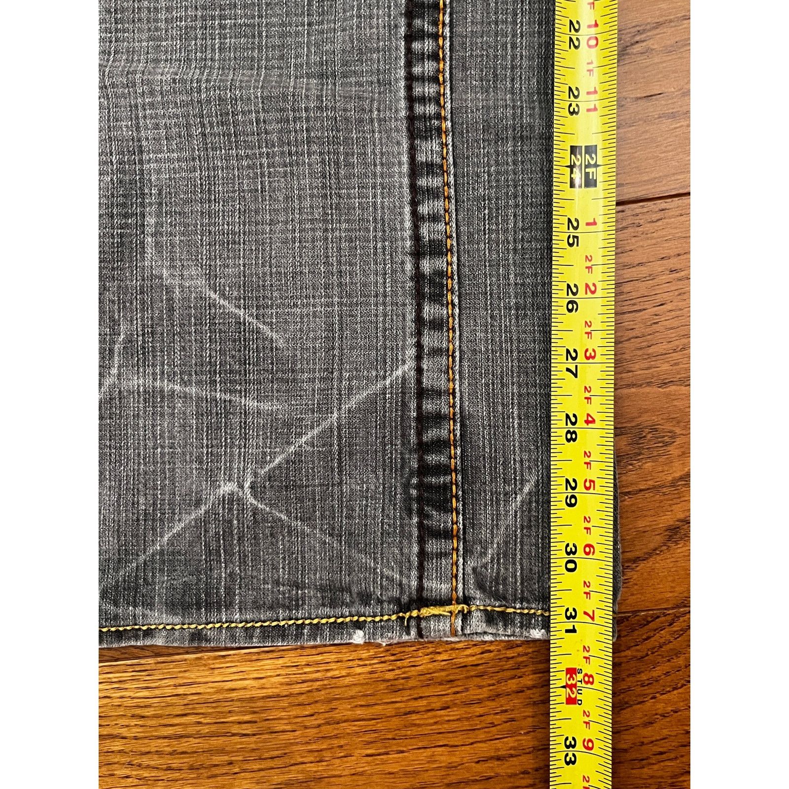 True Religion Vintage True Religion Bobby Big T Gray Straight Leg Jeans Size US 36 / EU 52 - 11 Thumbnail