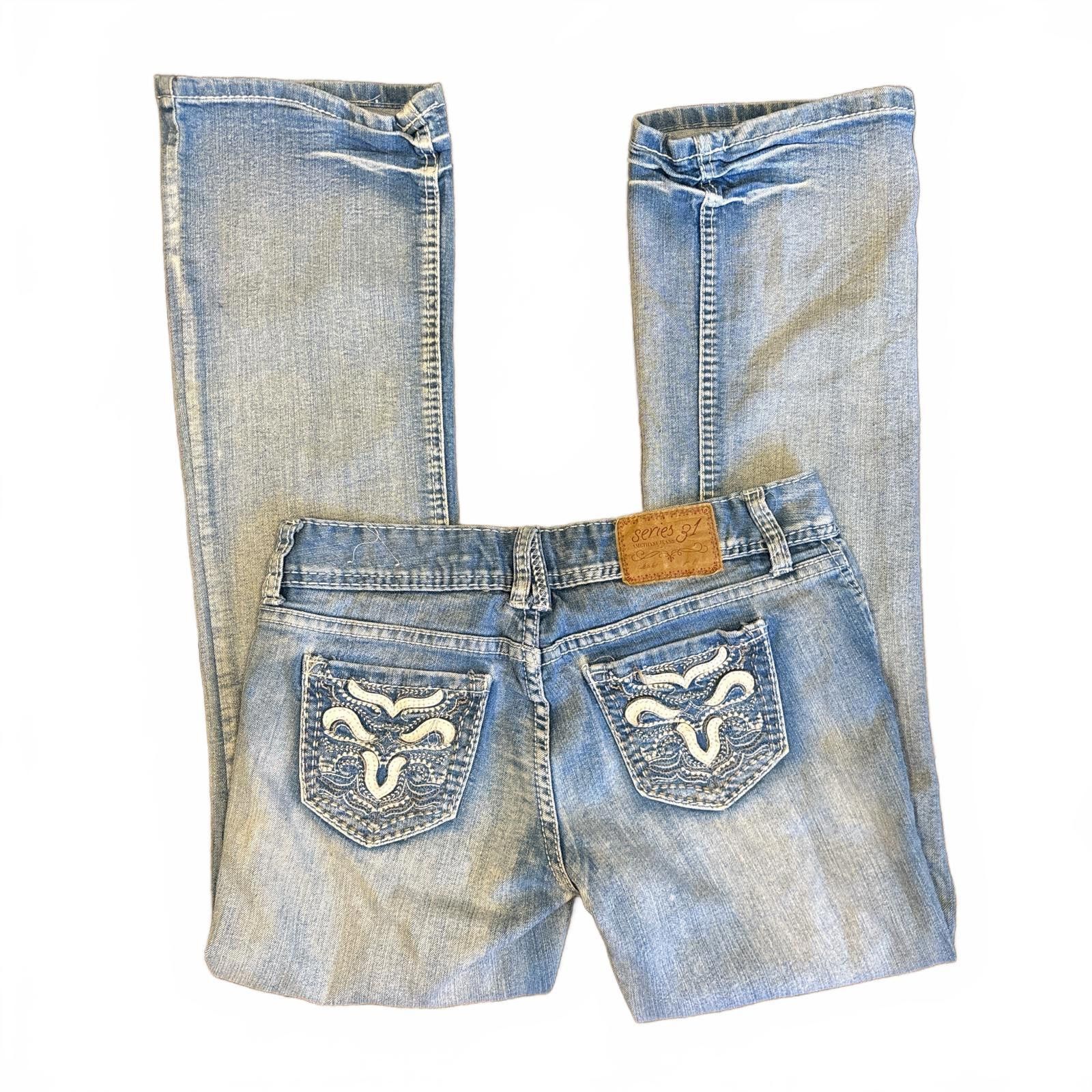 Other y2k distressed light wash low waisted jeans Size 30" / US 8 / IT 44 - 3 Thumbnail