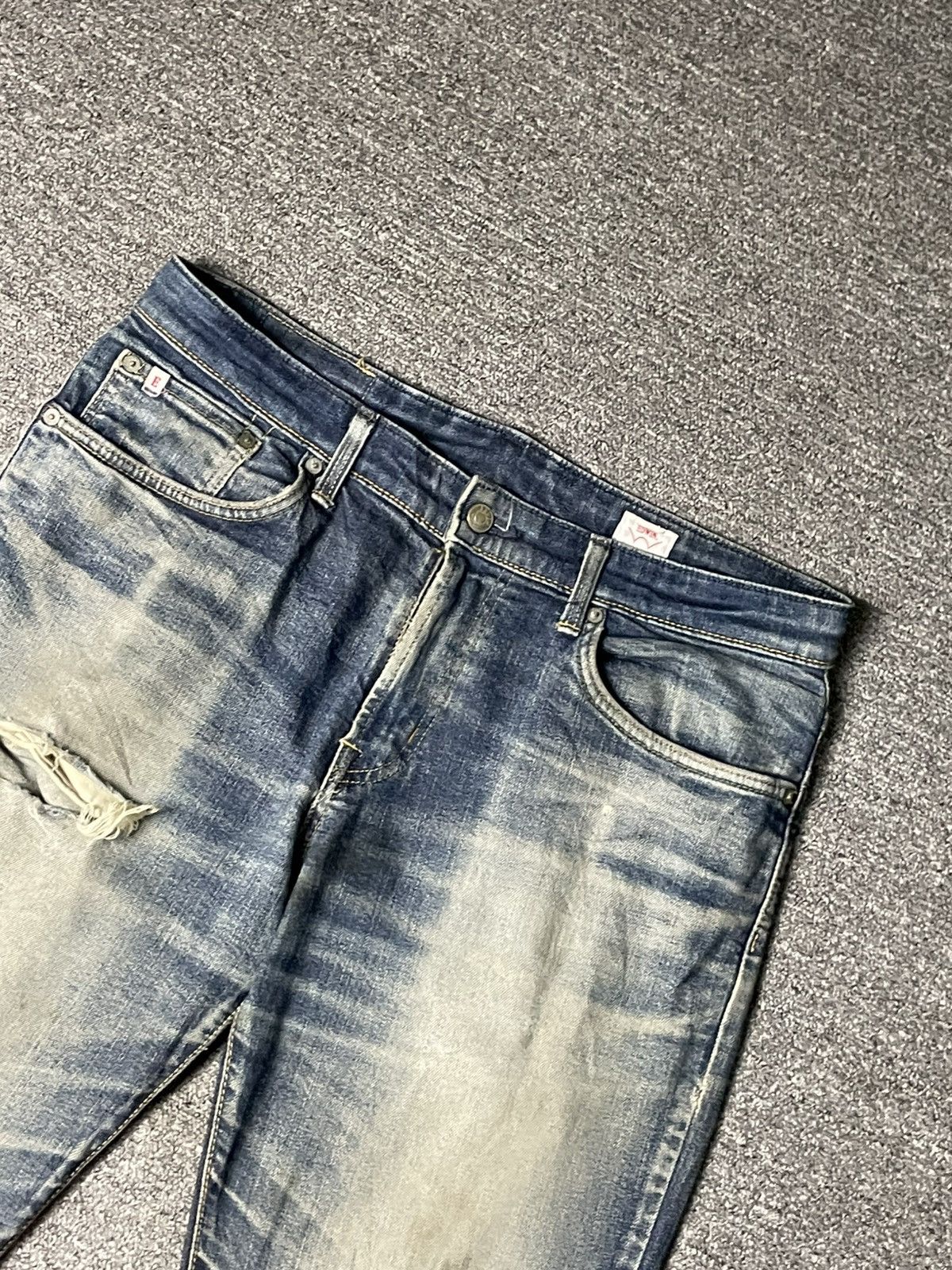 Edwin × Japanese Brand × Vintage Vintage EDWIN Selvedge Dirty Jeans (91) Size US 32 / EU 48 - 4 Thumbnail