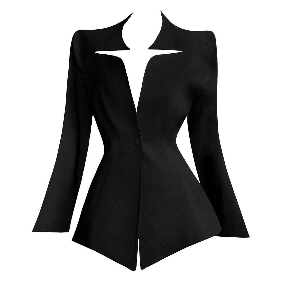 image of Thierry Mugler Ss 1995 Jacket in Black, Women's (Size Small)