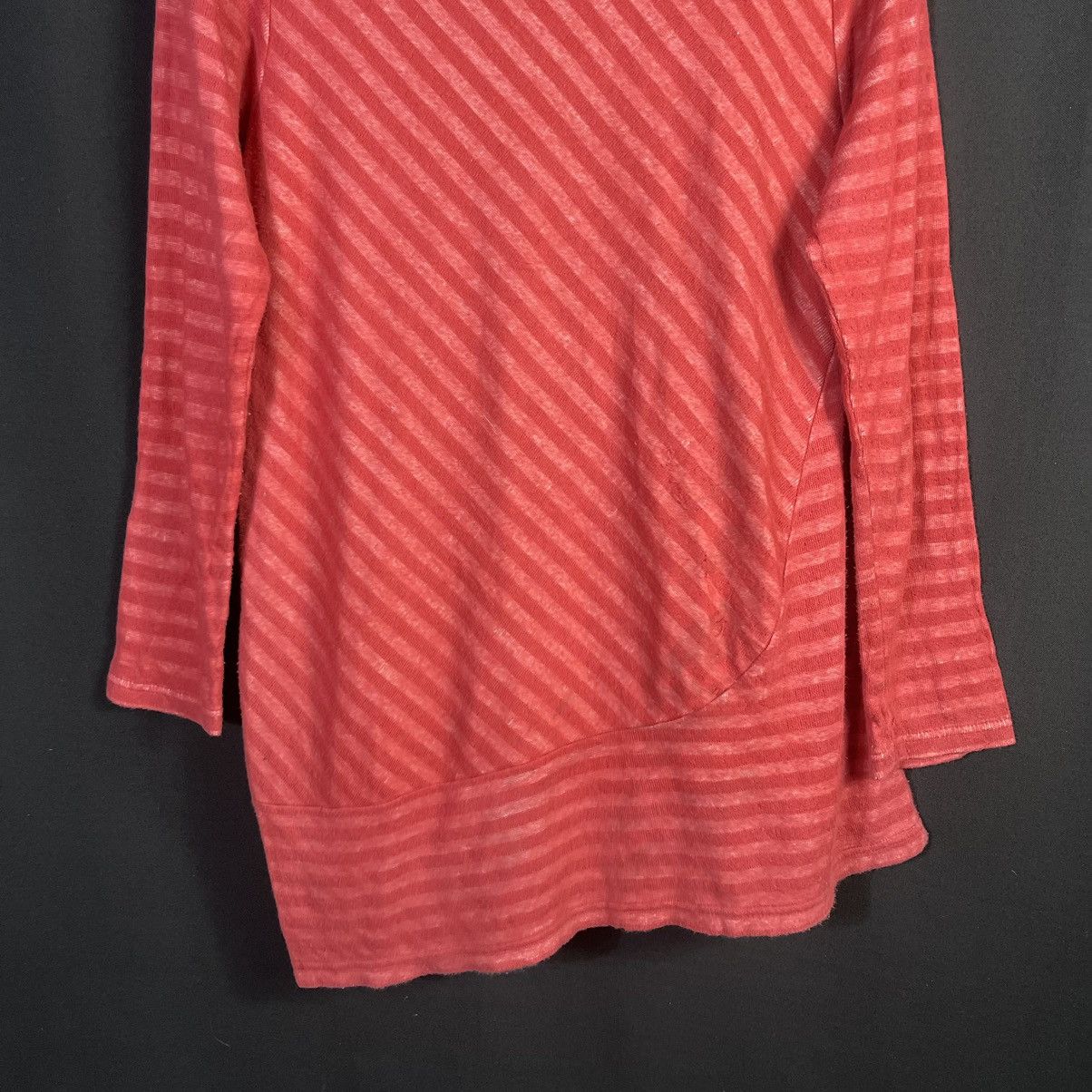 Y's × Yohji Yamamoto Y’s For Living Asymmetrical Stripes Blouse Shirt Size M / US 6-8 / IT 42-44 - 6 Thumbnail
