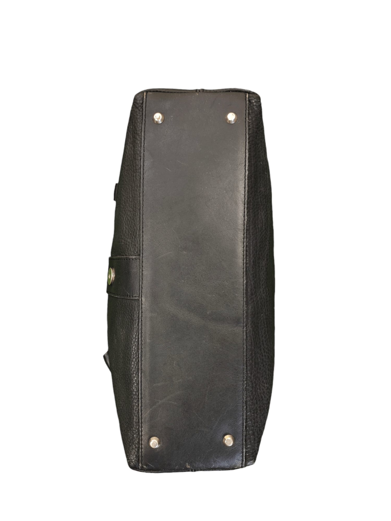 Courreges Vintage Courreges Black Patina Leather Tote Bag Size ONE SIZE - 9 Thumbnail