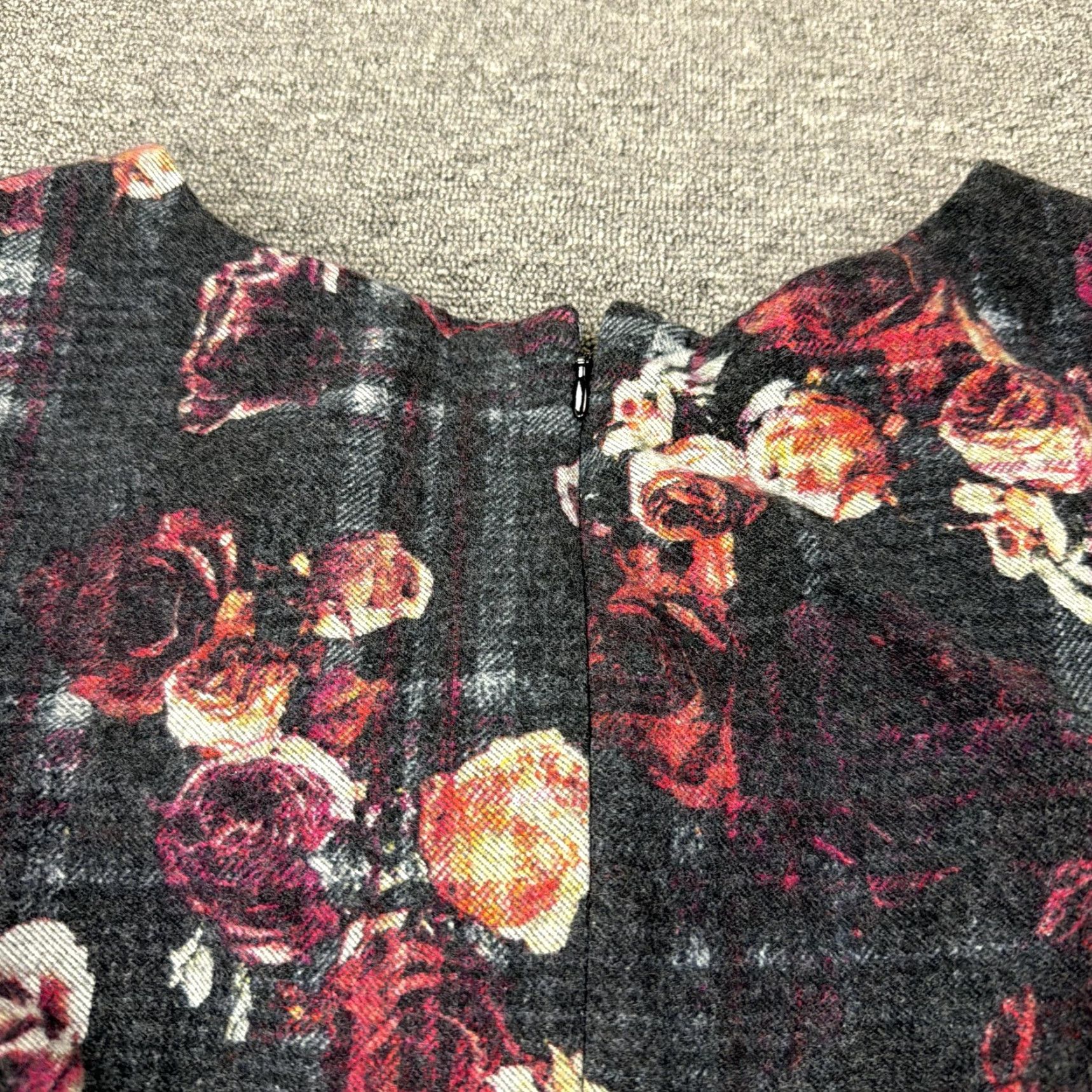 THAKOON Thakoon for DesigNation Dress Womens 16 Floral Plaid Sleeveless Fit & Flare Multicolor V-Neck Party/Cocktail Womens 16 Size XXL / US 16-18 / IT 52-54 - 6 Thumbnail