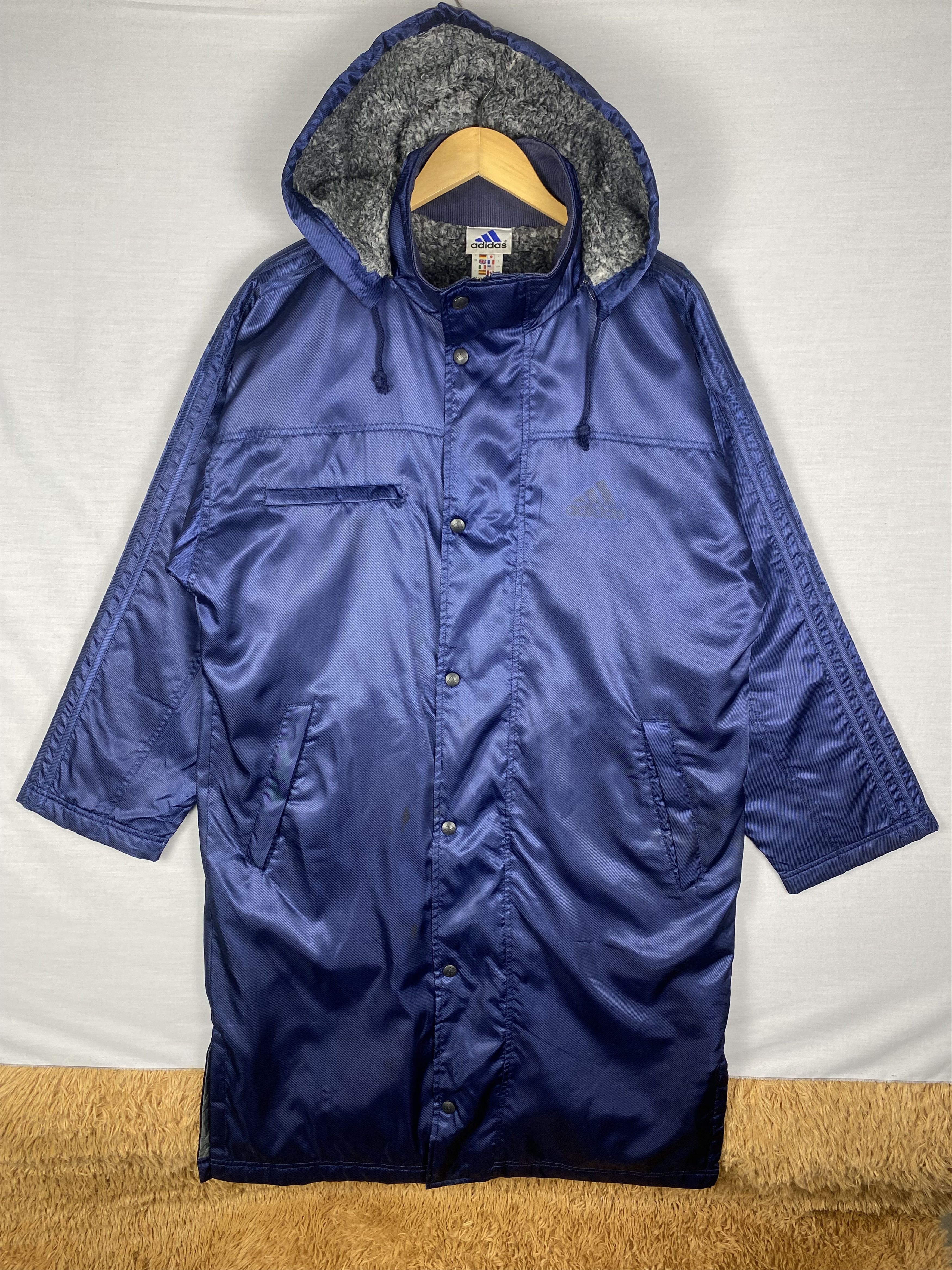 Adidas Vintage Adidas Hoodie Zip Up Fleece Lining Sportwear Jacket Size US M / EU 48-50 / 2 - 1 Thumbnail