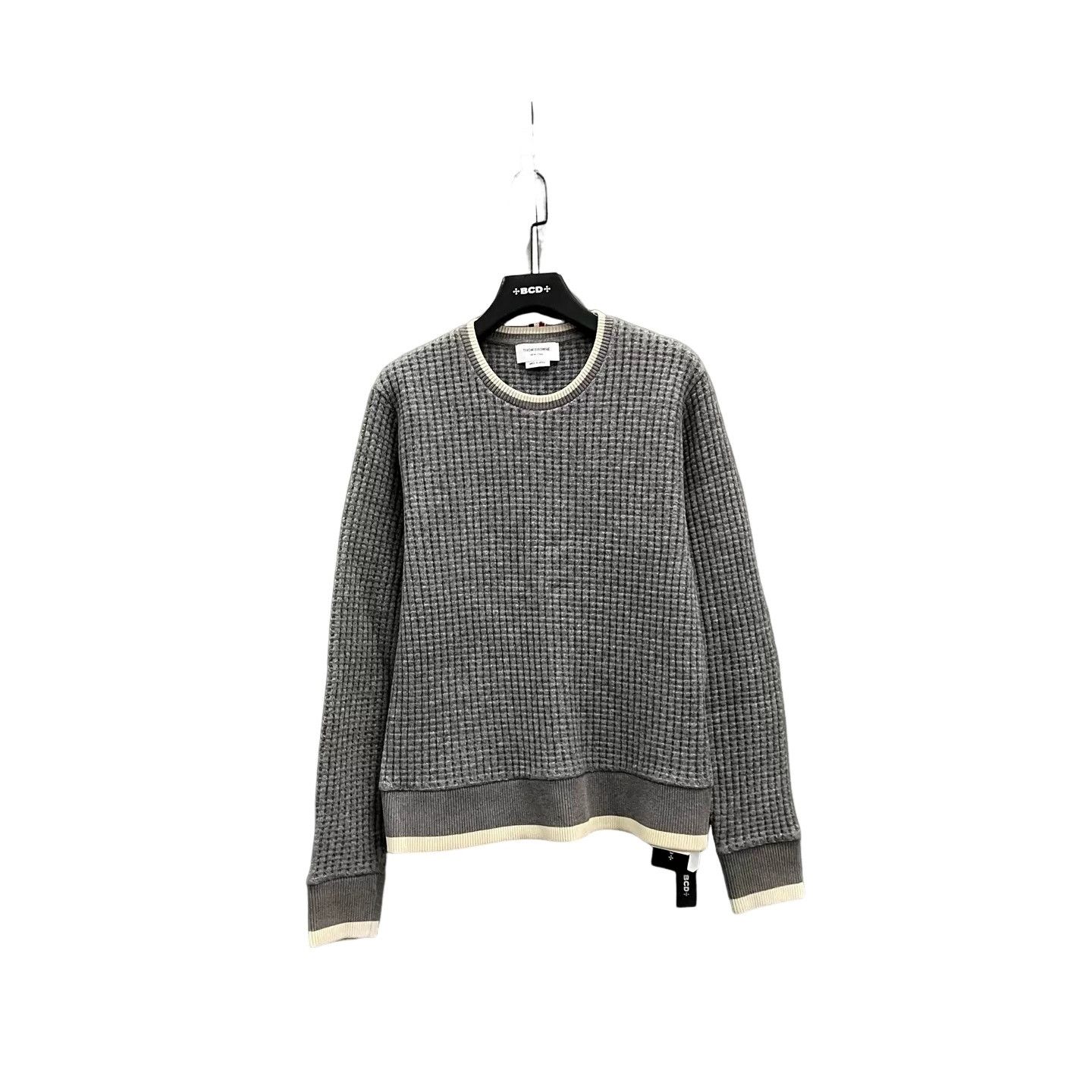 Thom Browne Thom Browne Wool Waffle Knit Sweater Size 2 Size US M / EU 48-50 / 2 - 1 Thumbnail