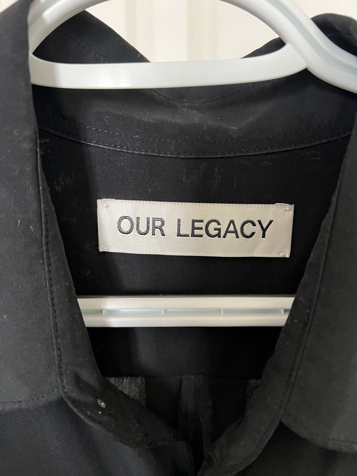 Our Legacy Our Legacy Initial Shirt Black Fine Silk Size US M / EU 48-50 / 2 - 5 Thumbnail