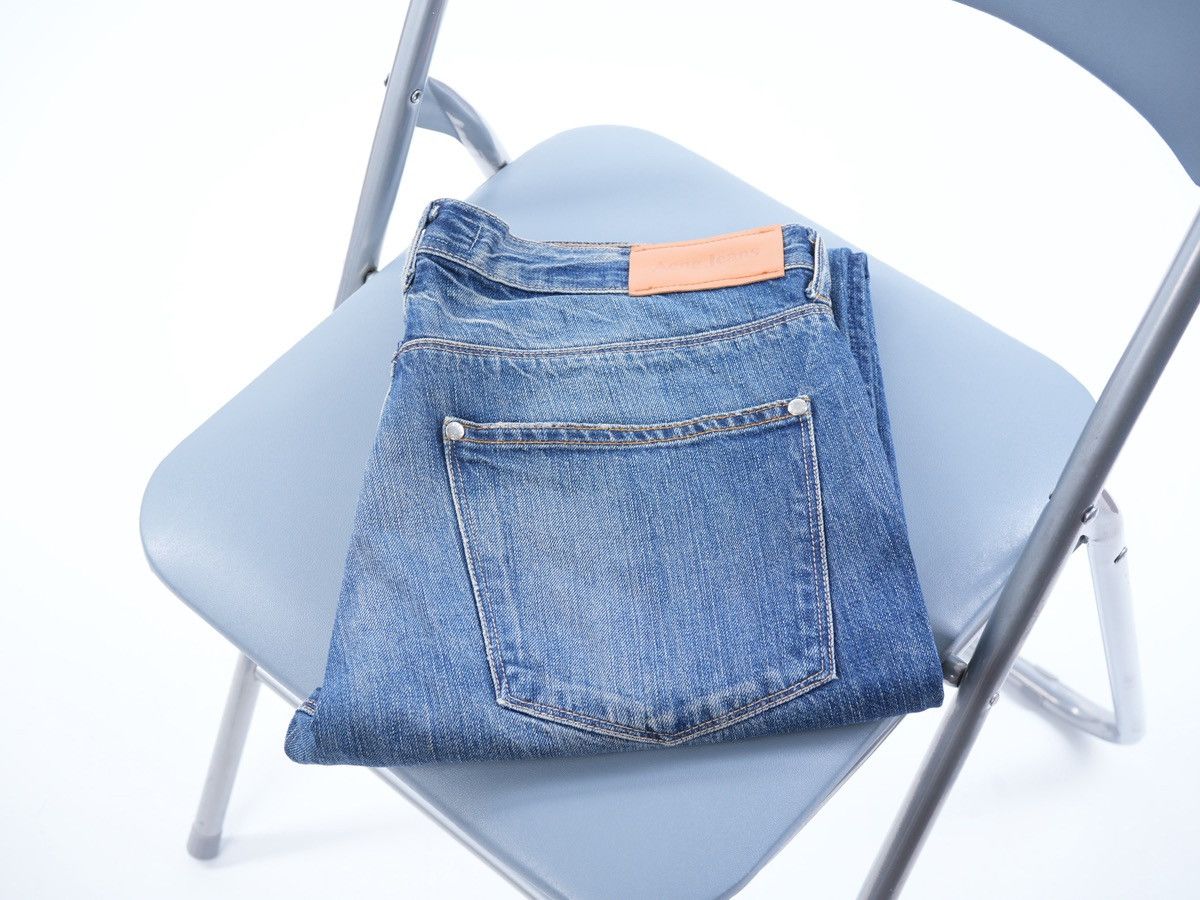 Acne Studios Acne Studios Max Lost Found Navy Straight Fit Jeans Vintage Size US 34 / EU 50 - 1 Thumbnail