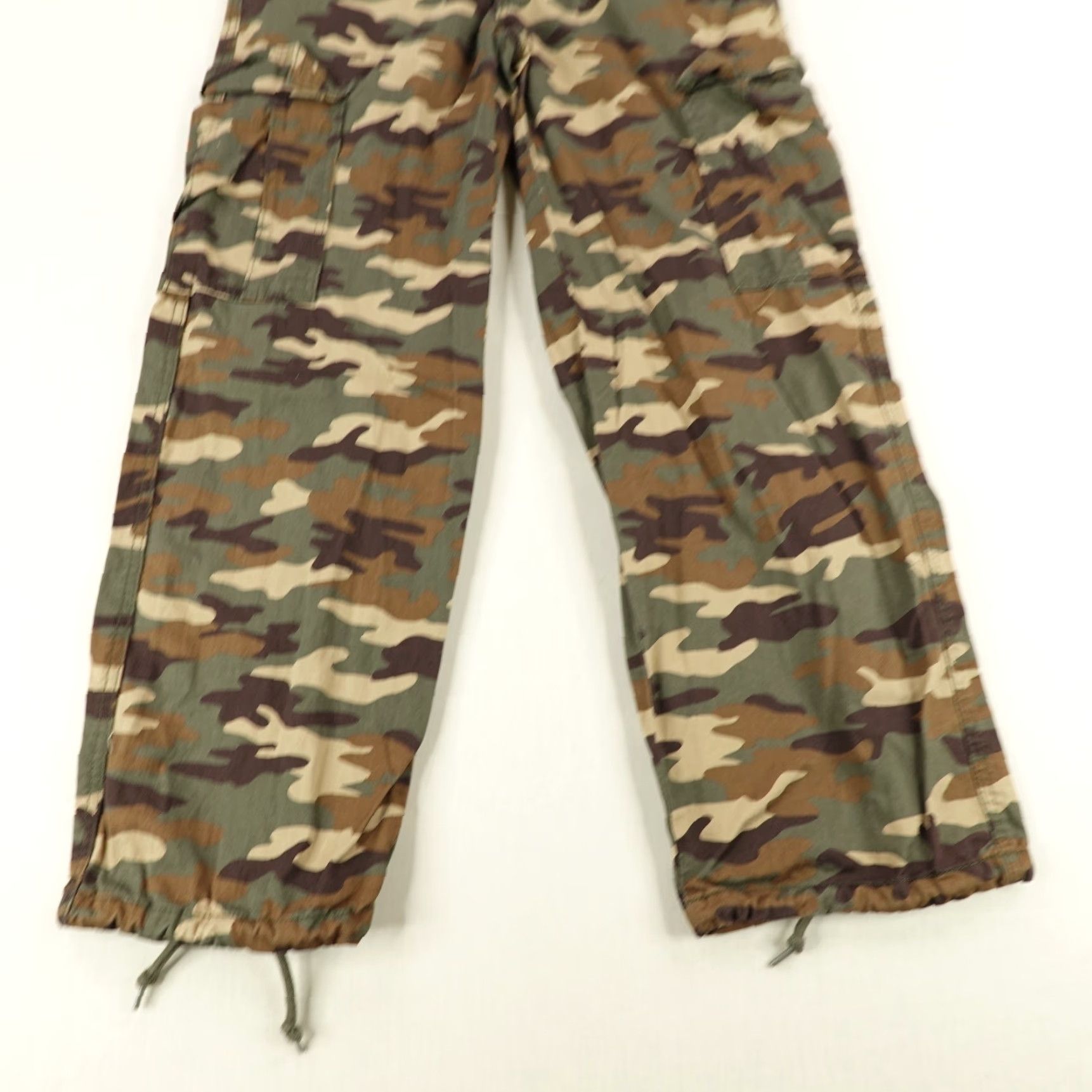 Levi's Levi's Cargo Pants Men 28 Green Camouflage Military Canvas Straight Fit Baggy Casual Size US 30 / EU 46 - 3 Thumbnail