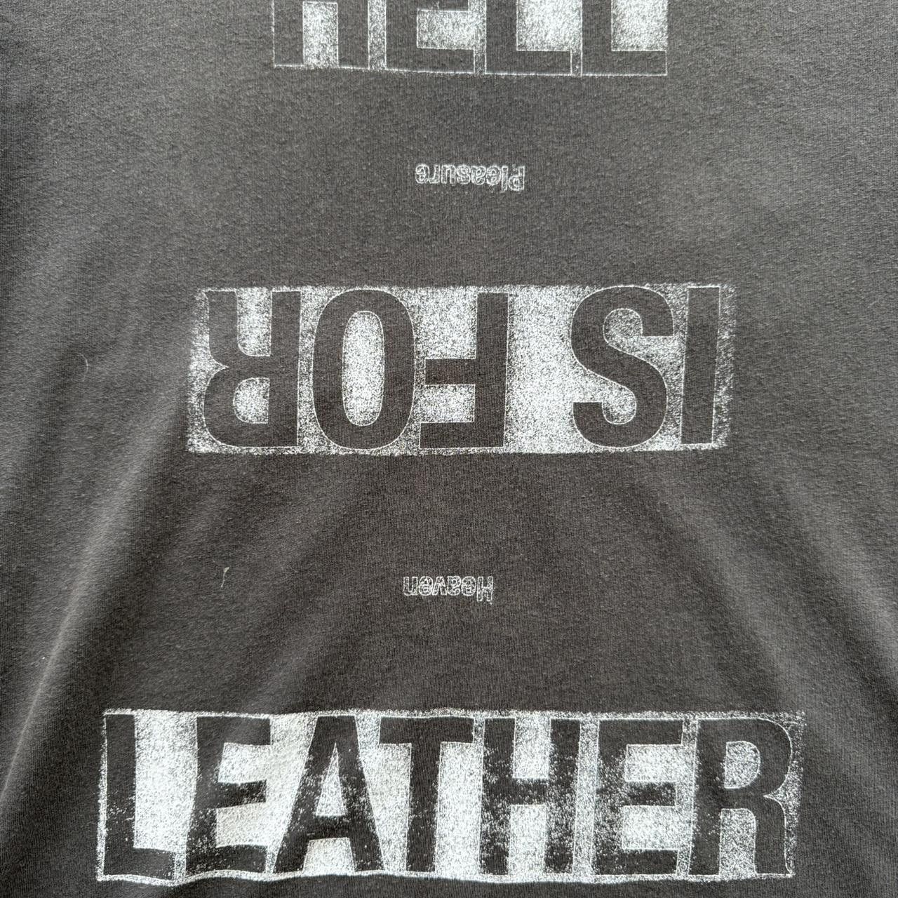 Ksubi KSUBI Leather is for Hell Rare T-Shirt Size US L / EU 52-54 / 3 - 3 Thumbnail