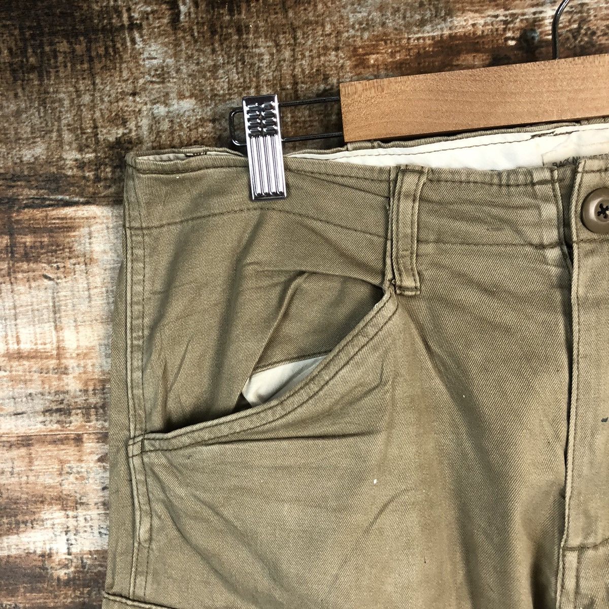 Japanese Brand DL Back Number Brown Cargo Multpocket Pants #C120 Size US 32 / EU 48 - 7 Thumbnail