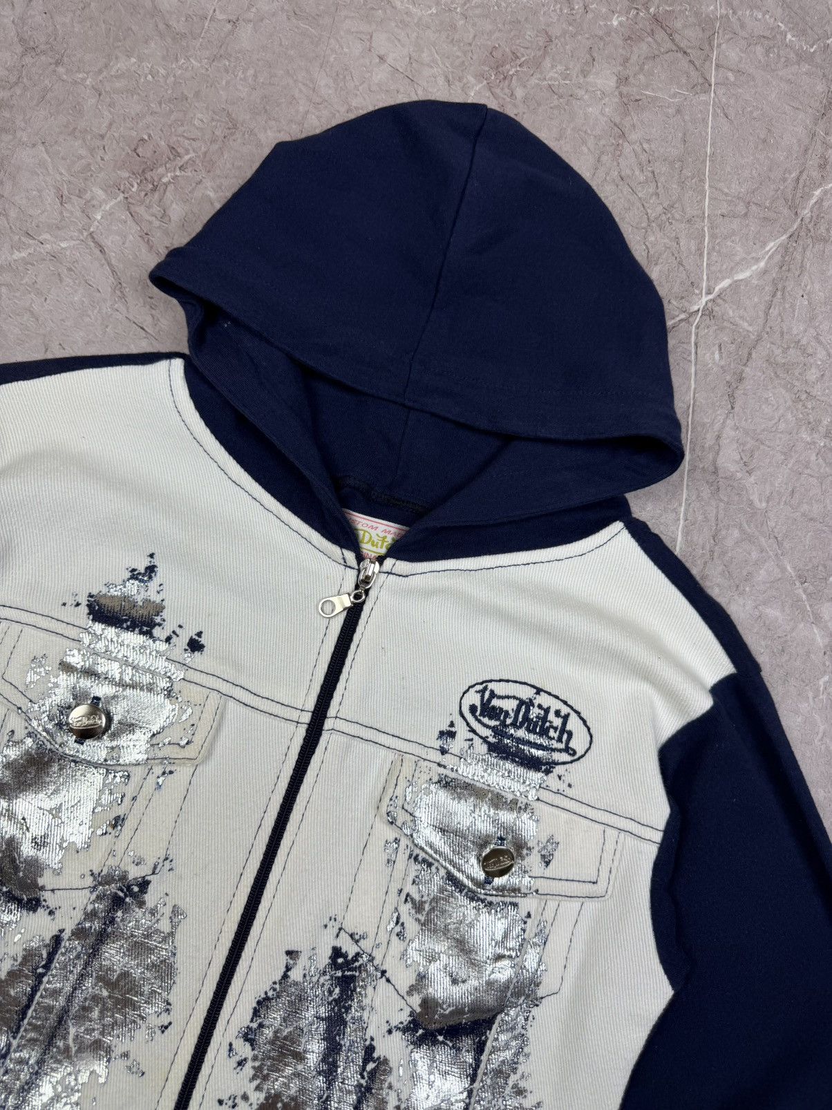 Vintage Vintage Von Dutch USA Rare Pink Zip Up Hoodie Y2K streetwear Size S / US 4 / IT 40 - 6 Thumbnail