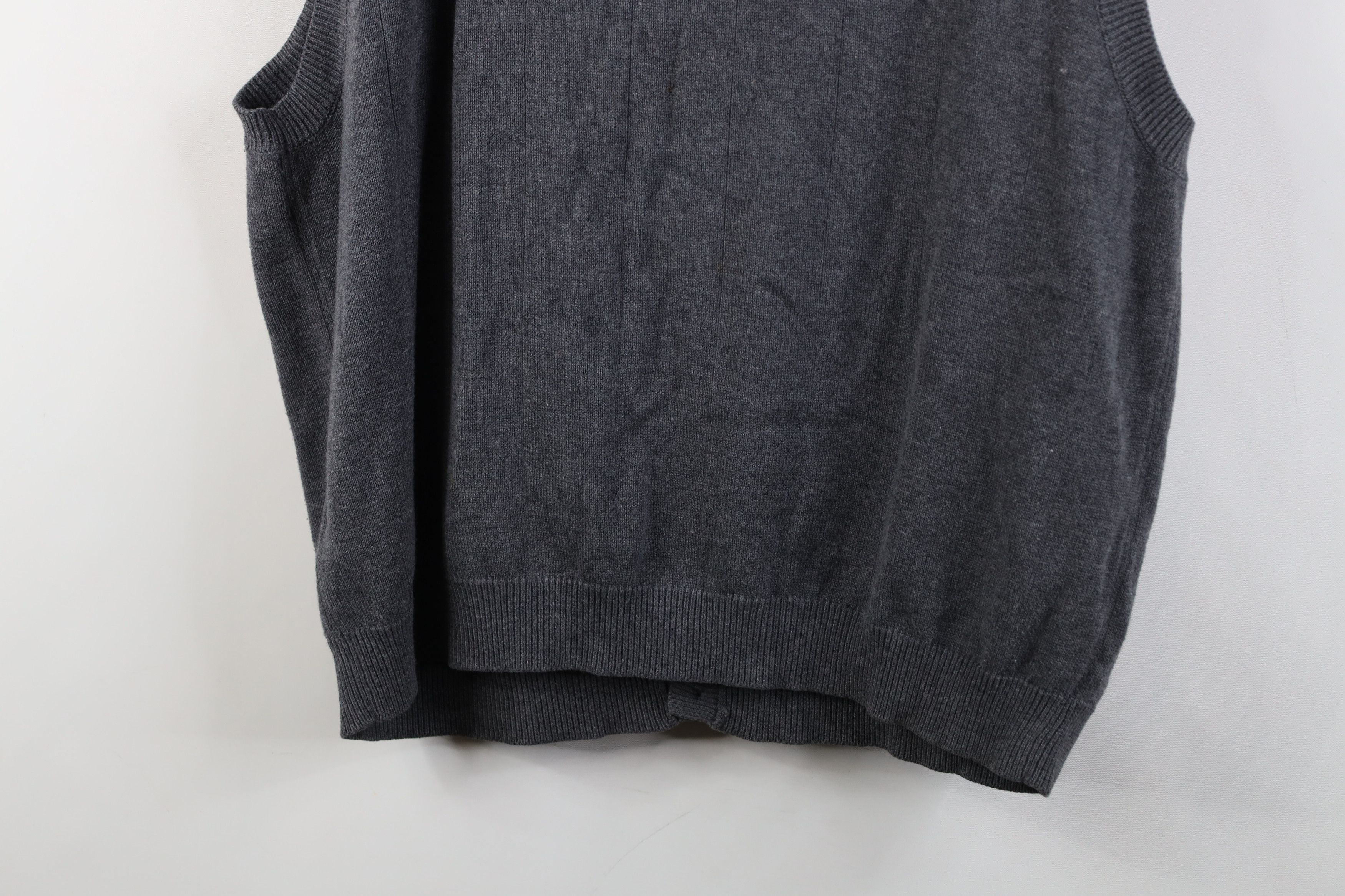 Vintage Vintage 90s Streetwear Cotton Knit Cardigan Sweater Vest Size US L / EU 52-54 / 3 - 11 Thumbnail