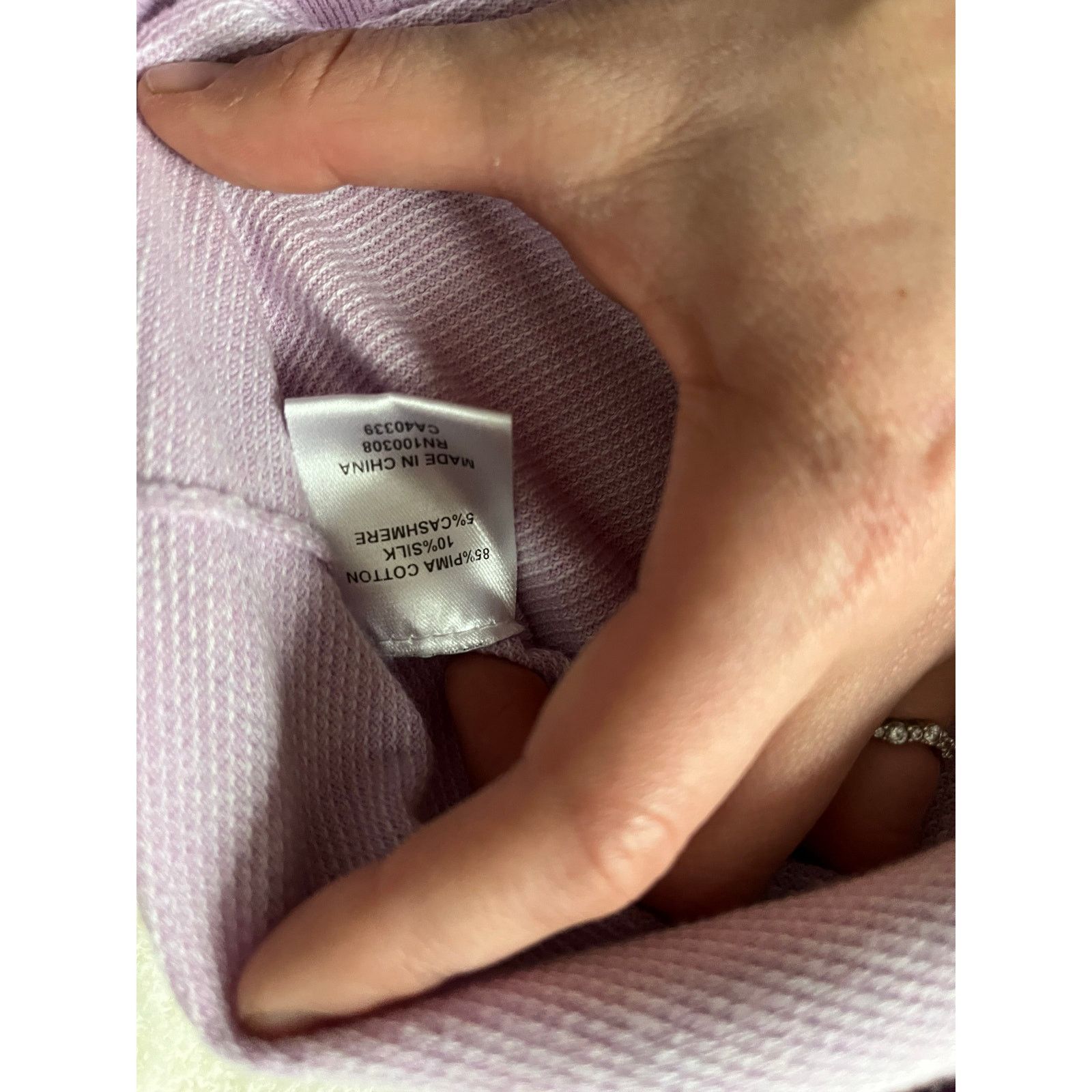 Peter Millar Pistola Zane ombre Pink Mohair Blend crew neck Size L / US 10 / IT 46 - 3 Thumbnail