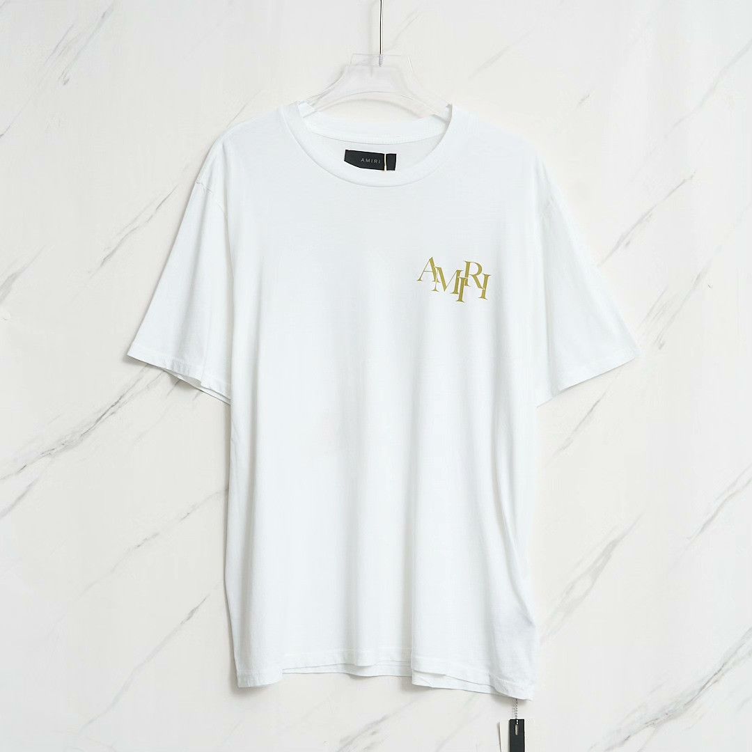 Amiri Amiri Men's Logo Rhinestone Print T-Shirt Size US L / EU 52-54 / 3 - 1 Thumbnail