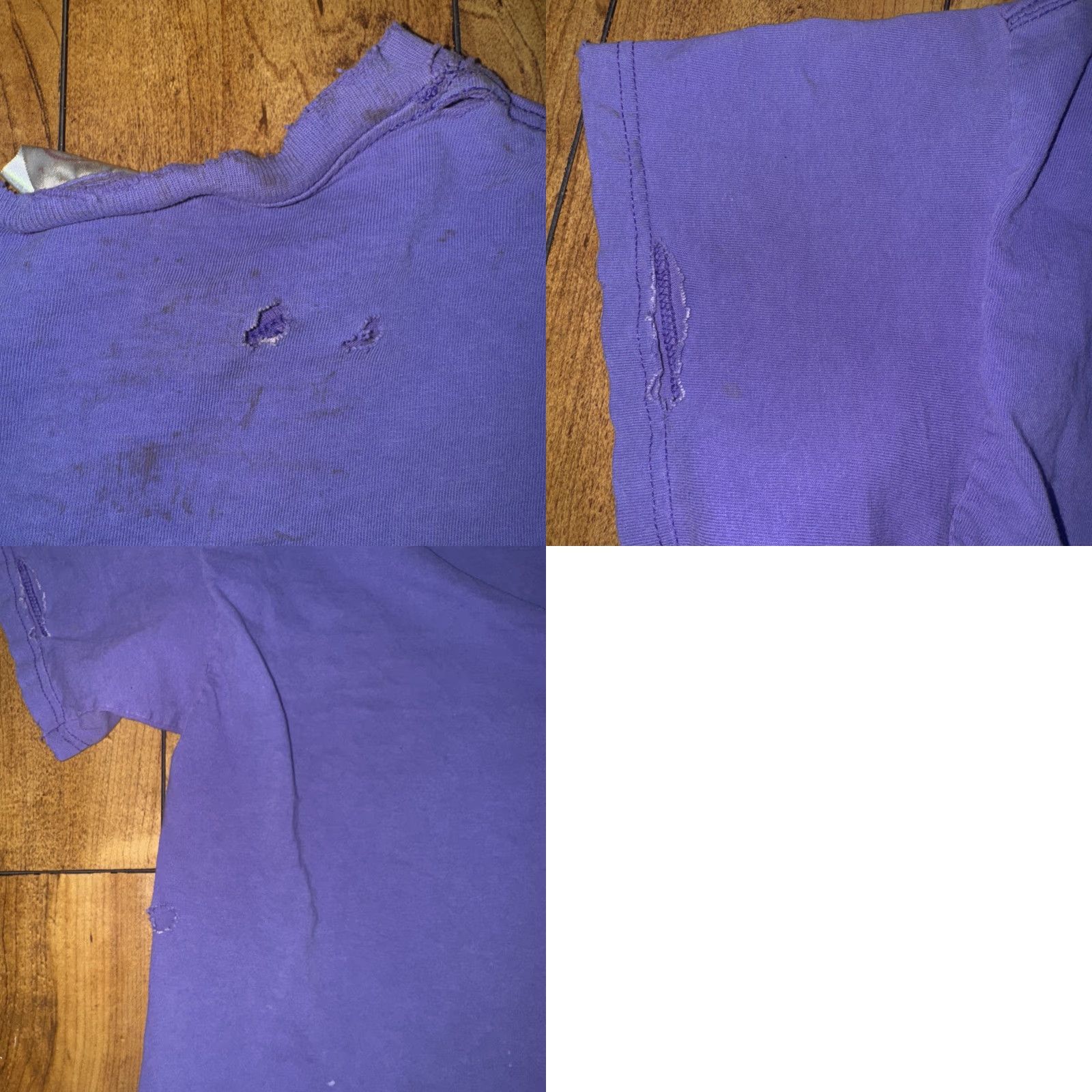 Anvil VINTAGE Hawaii USA T-Shirt Anvil Purple Lavender Large L Distressed Graphic Mens Size US L / EU 52-54 / 3 - 8 Thumbnail