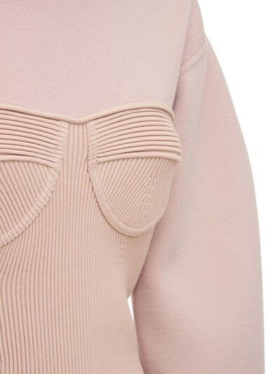 Alexander McQueen o1y0325 Sweater in Blush Pink Size XL / US 12-14 / IT 48-50 - 4 Thumbnail