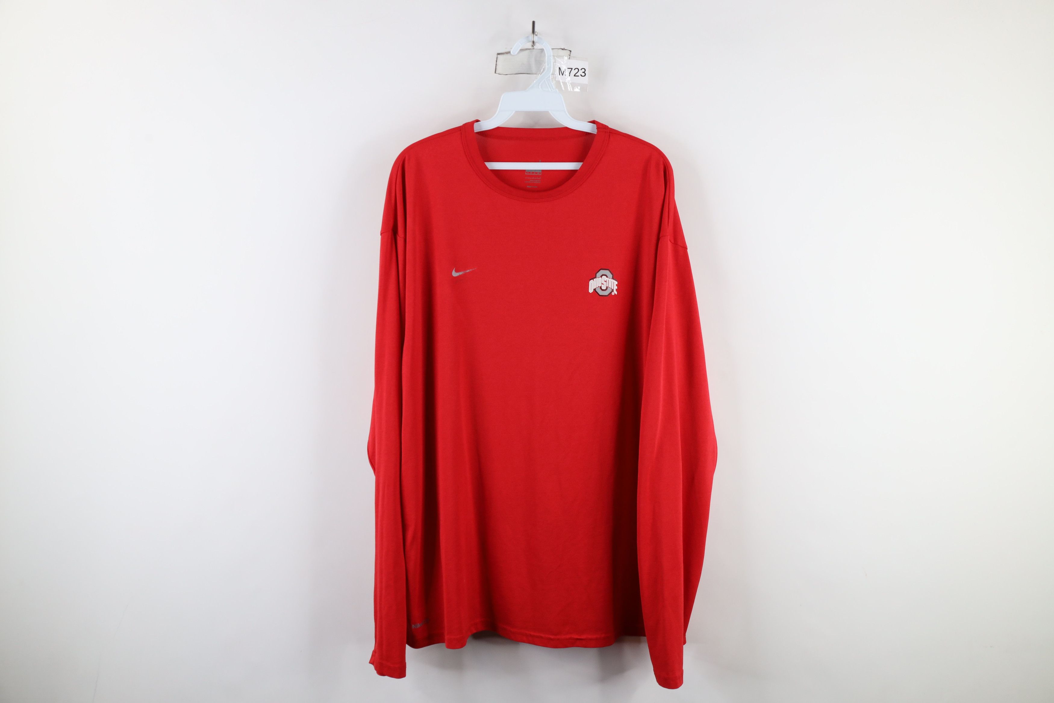 Nike × Vintage Vintage Nike Swoosh Ohio State University Long Sleeve Shirt Size US L / EU 52-54 / 3 - 1 Thumbnail