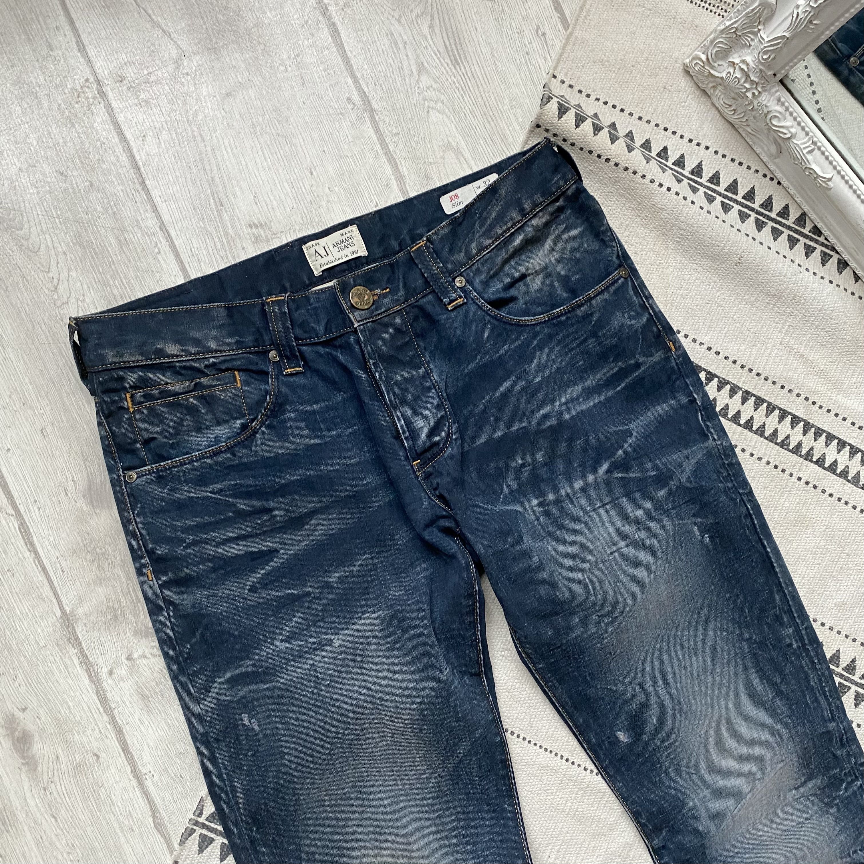 Armani 👖Vintage 00s Armani Jeans Y2K denim pants LGB IF6WAS9 Size US 31 - 3 Thumbnail