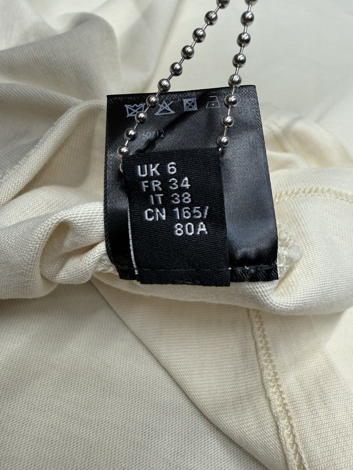 Amiri MA Logo Cropped Tee Alabaster. bnwt. rrp £340.00 Size XS / US 0-2 / IT 36-38 - 8 Thumbnail