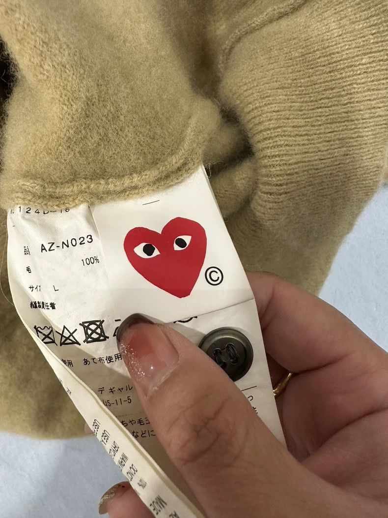 Comme des Garcons Comme Des Garcons Love Cardigan Khaki Size L Size L / US 10 / IT 46 - 5 Thumbnail