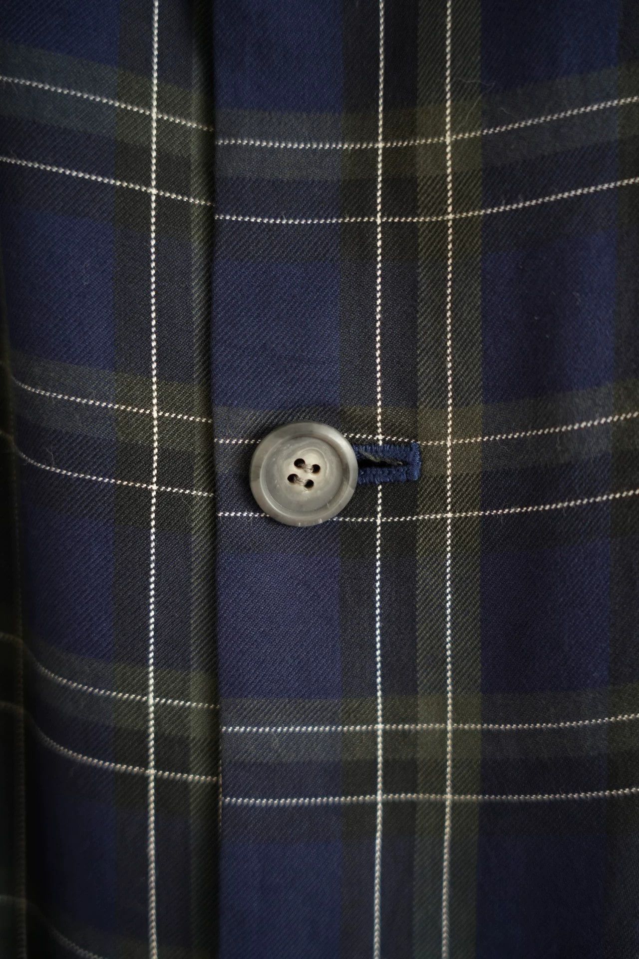 Yohji Yamamoto Yohji Yamamoto 90s Y's Men Blue-Green Plaid Jacket Size US M / EU 48-50 / 2 - 6 Thumbnail