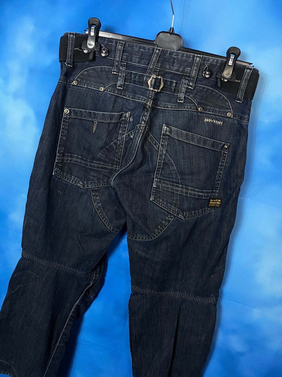 G-Star Rare❗️G-star 3301 vintage embroidered logo jeans S size Size US 31 - 5 Thumbnail