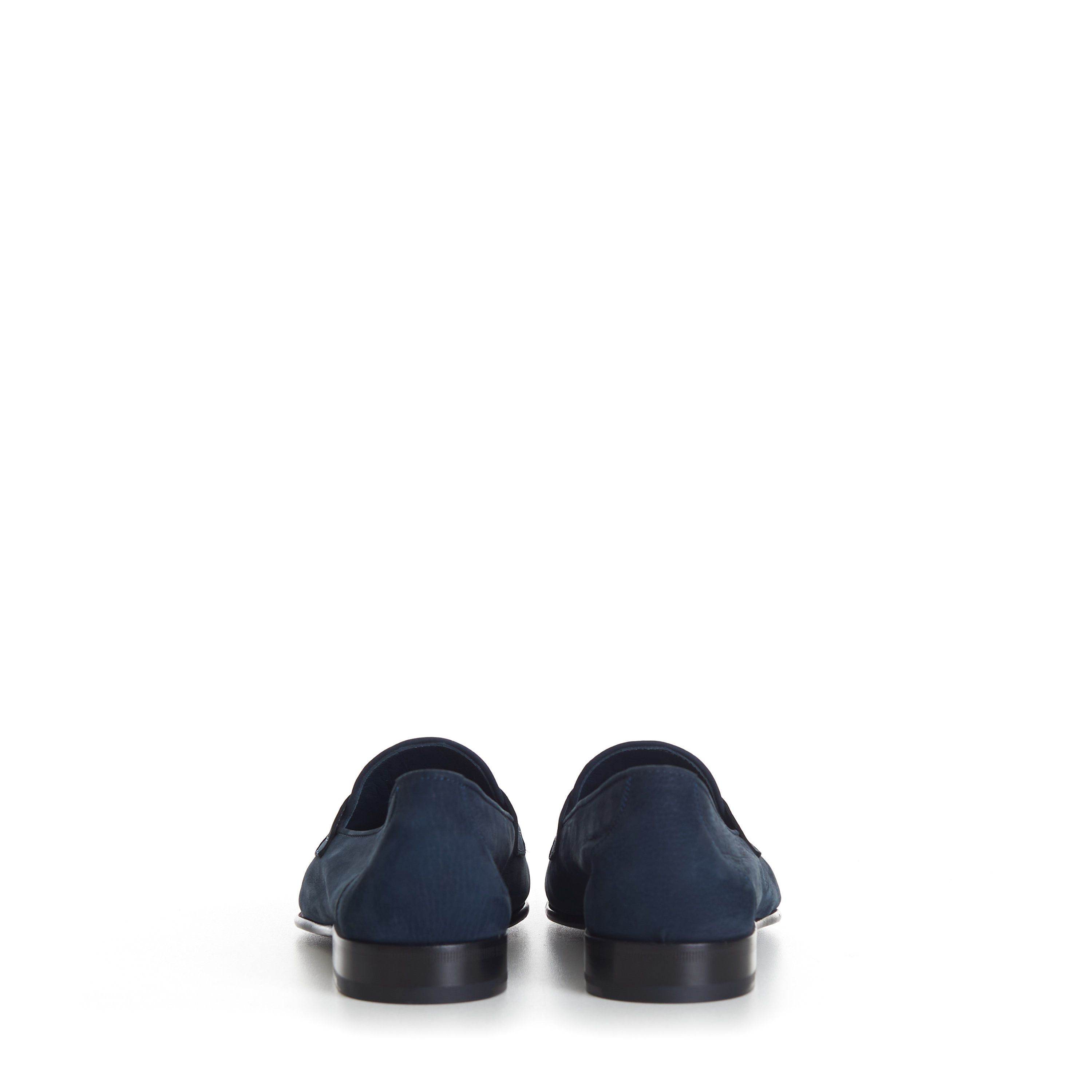 Brioni Penny Loafer In Blue Suede Size US 9 / EU 42 - 6 Thumbnail