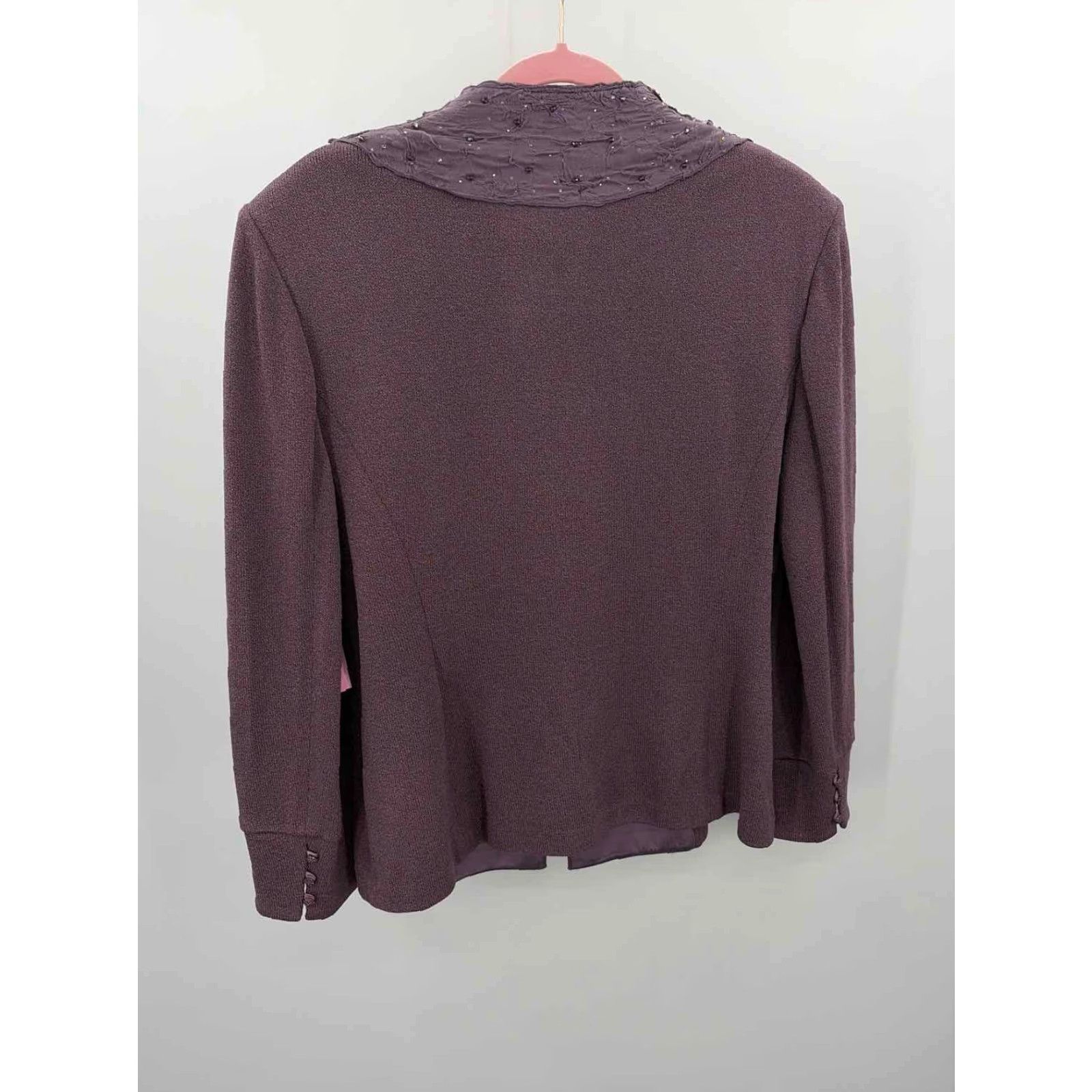 Vintage VINTAGE St John Button Jacket Purple Size 16 Plus XS? Size XXL / US 16-18 / IT 52-54 - 2 Thumbnail