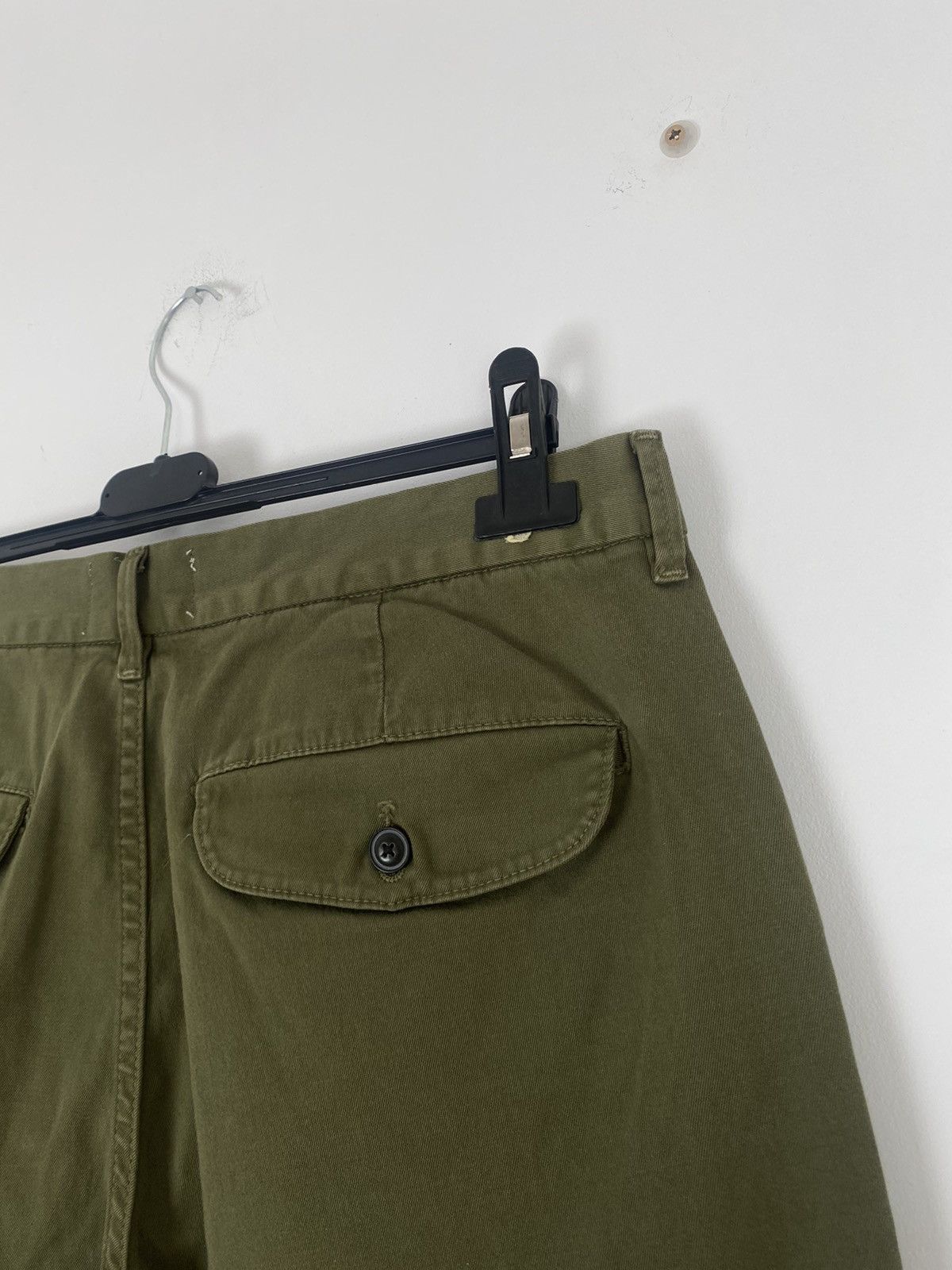 Designer × Frame Frame Le Crop Mini Boot Chino Pants 32 khaki trousers y2k Size 32" / US 10 / IT 46 - 12 Thumbnail