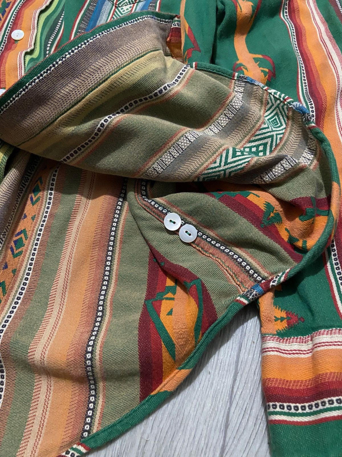Polo Ralph Lauren Polo Ralph Lauren Vintage SouthWestern Aztec Button Up Shirt Size US M / EU 48-50 / 2 - 6 Thumbnail