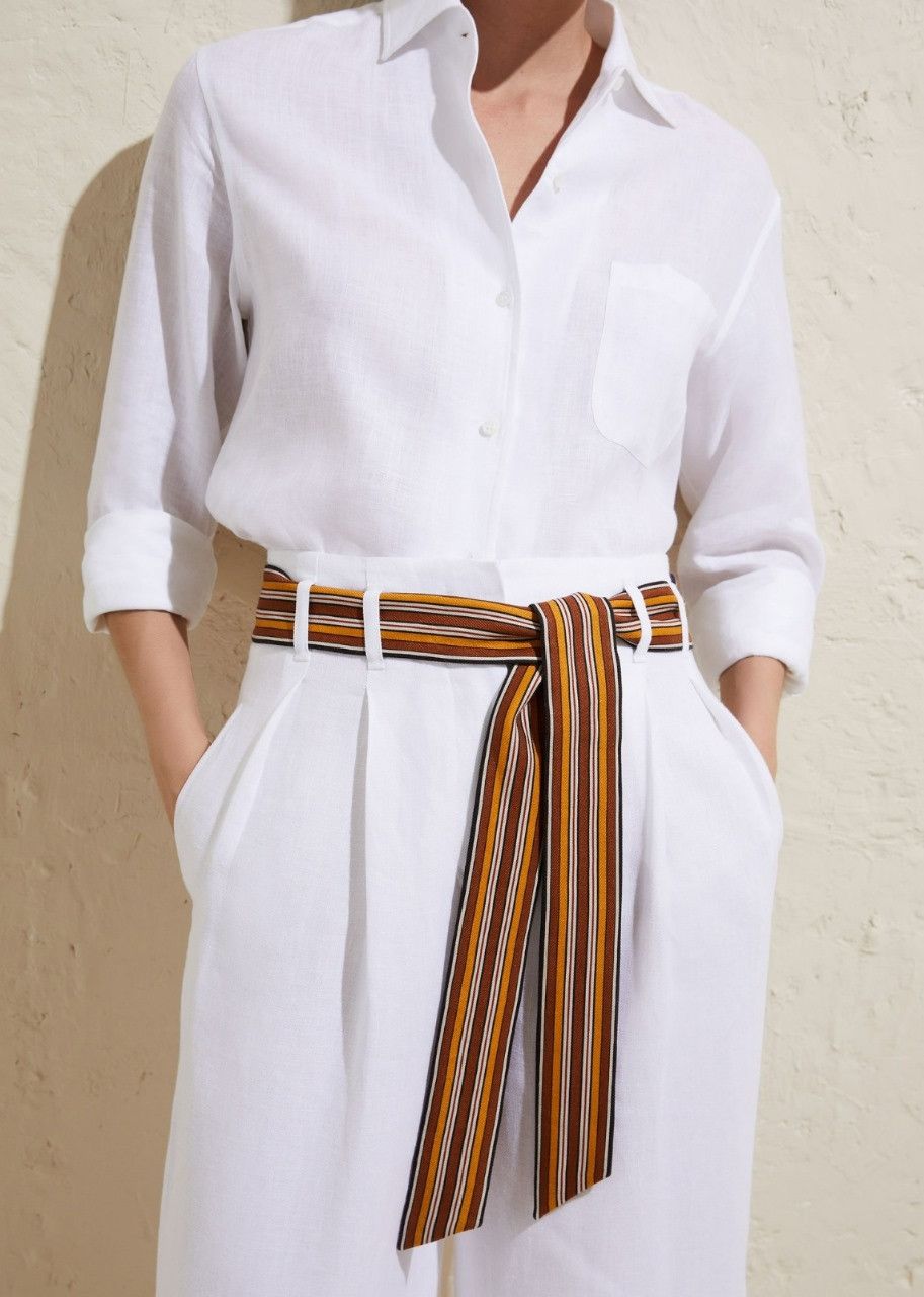 Loro Piana o1srvl11e0524 Shirt in White Size L / US 10 / IT 46 - 2 Thumbnail