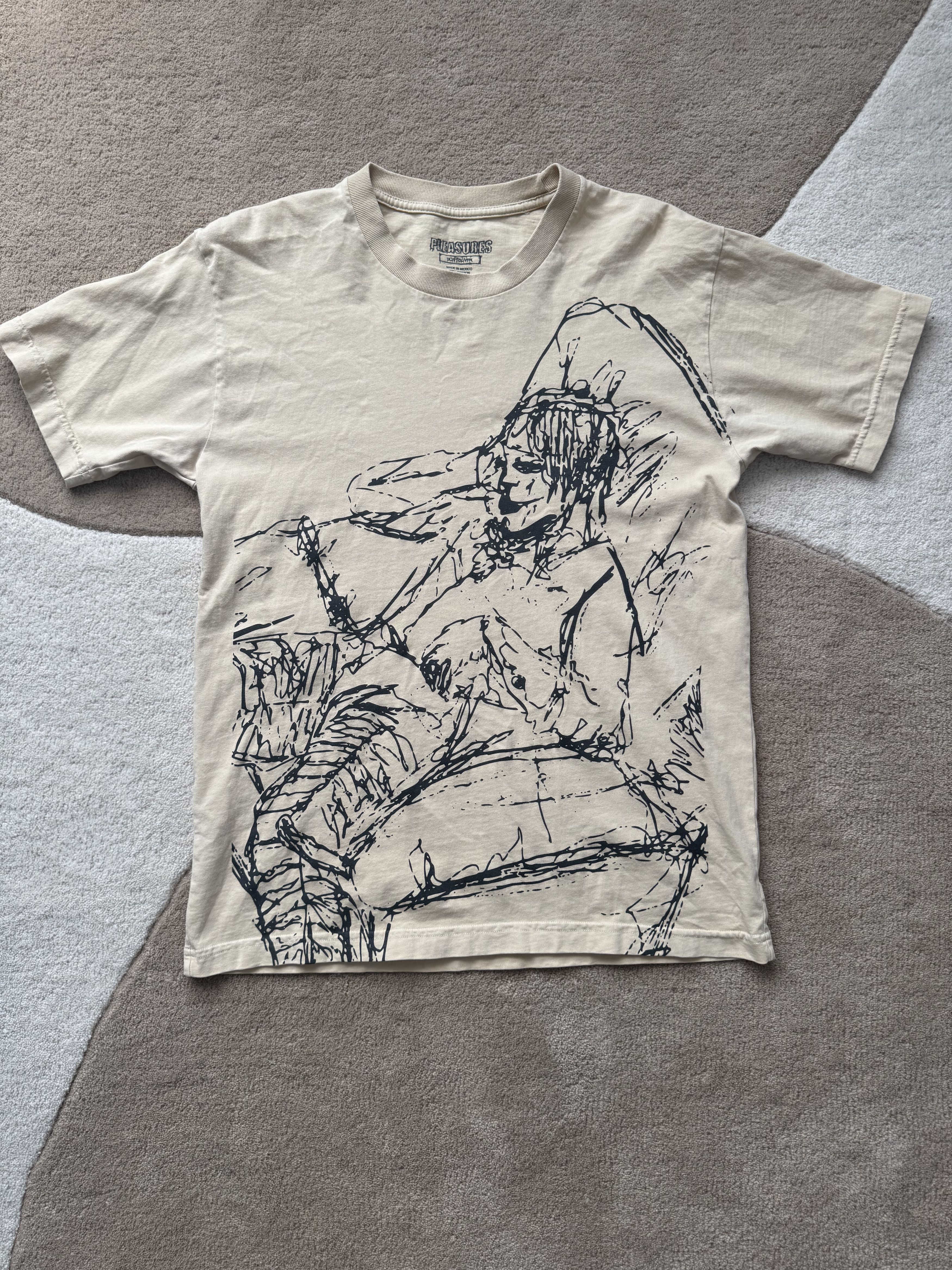 Pleasures Don Toliver for Pleasures Scribble Tee Size US M / EU 48-50 / 2 - 1 Thumbnail